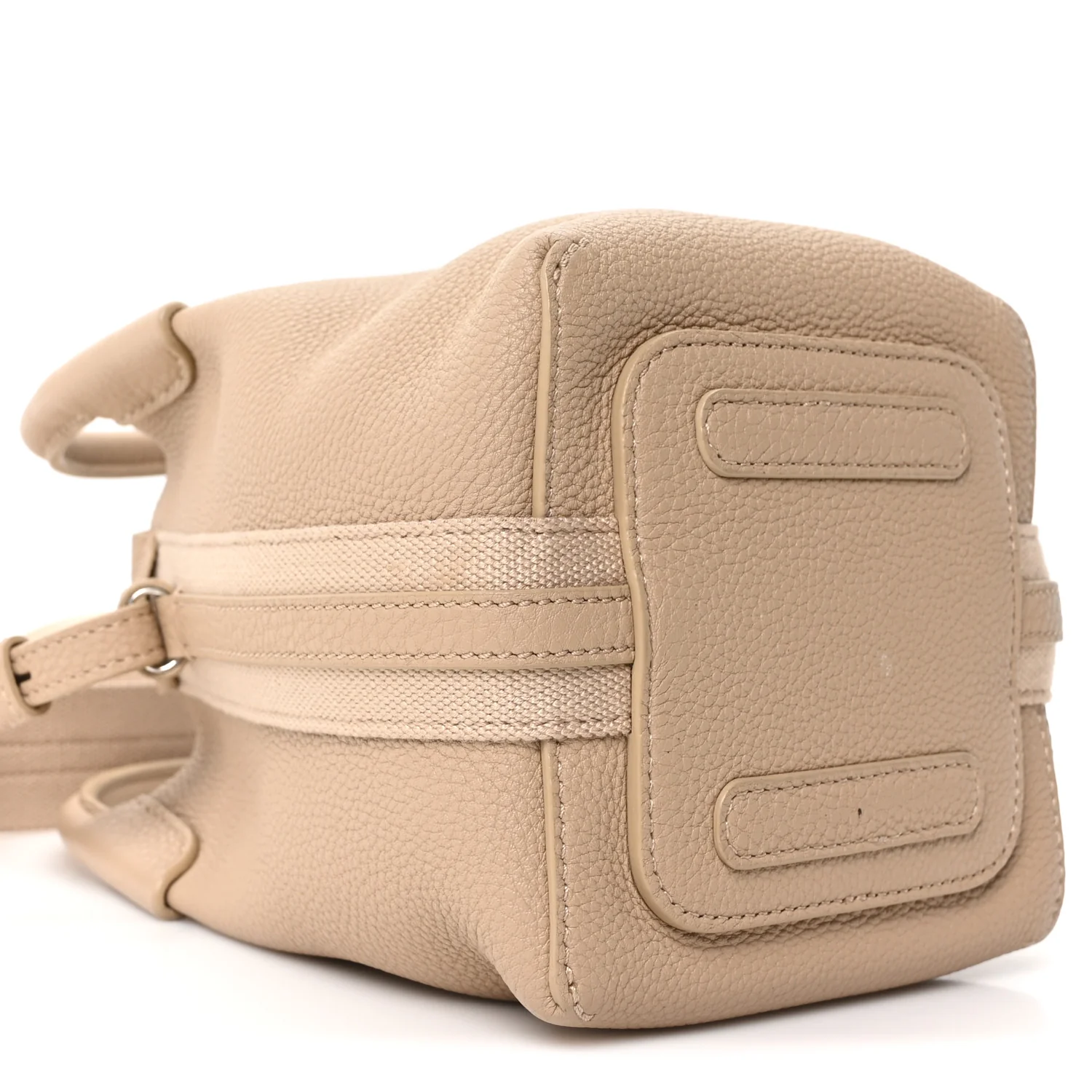 Grained Calfskin Micro Bale Bag Light Mastic - Image 8