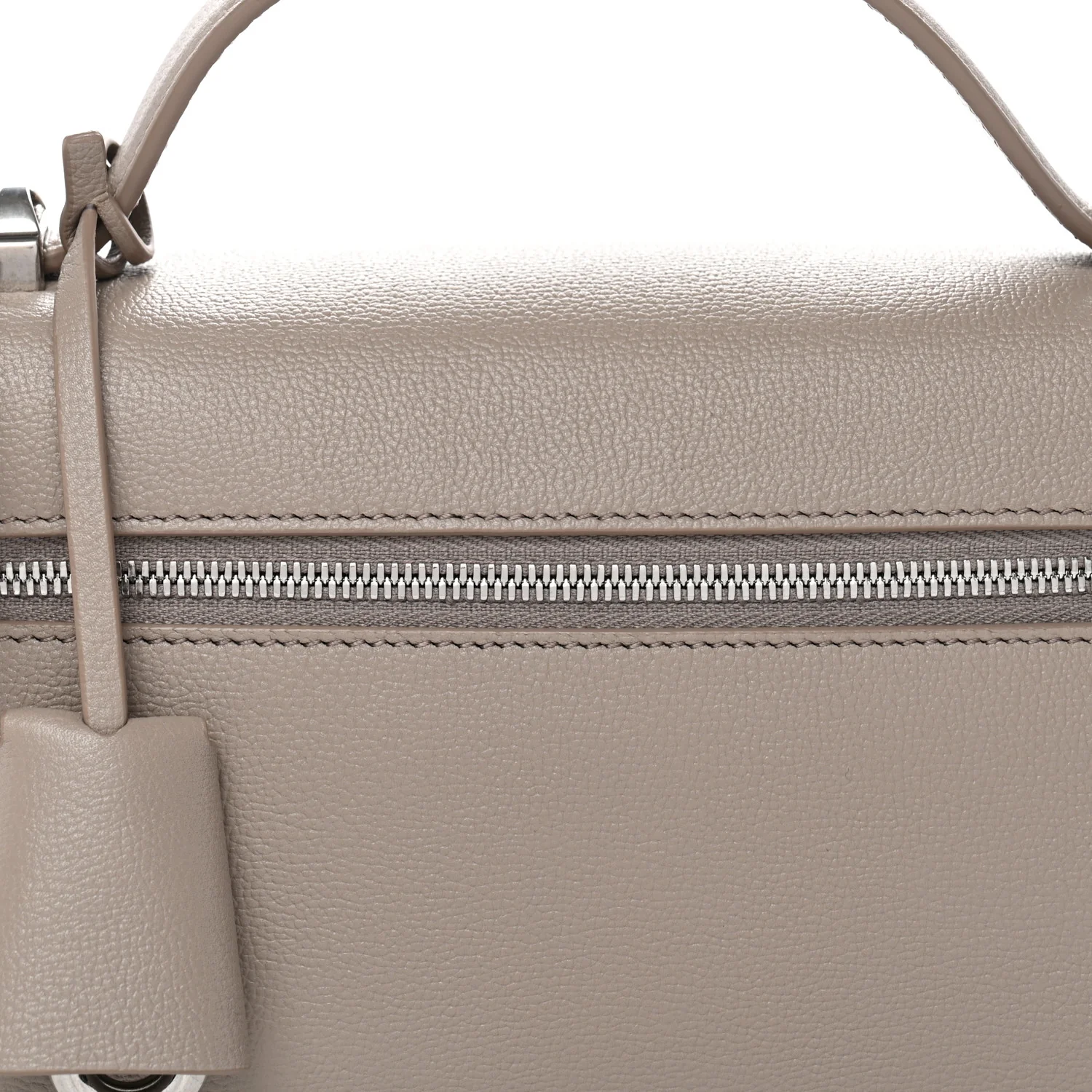 Linen Calfskin L23 Extra Bag Dove - Image 7