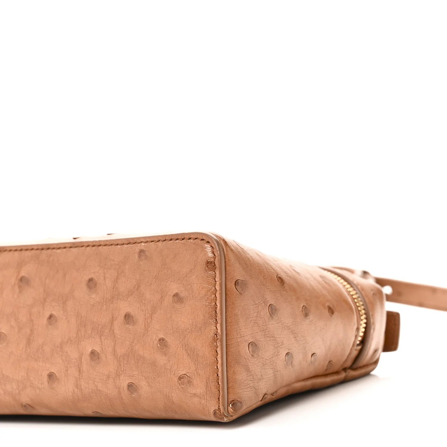 Ostrich L19 Extra Pocket Pouch Cognac - Image 9