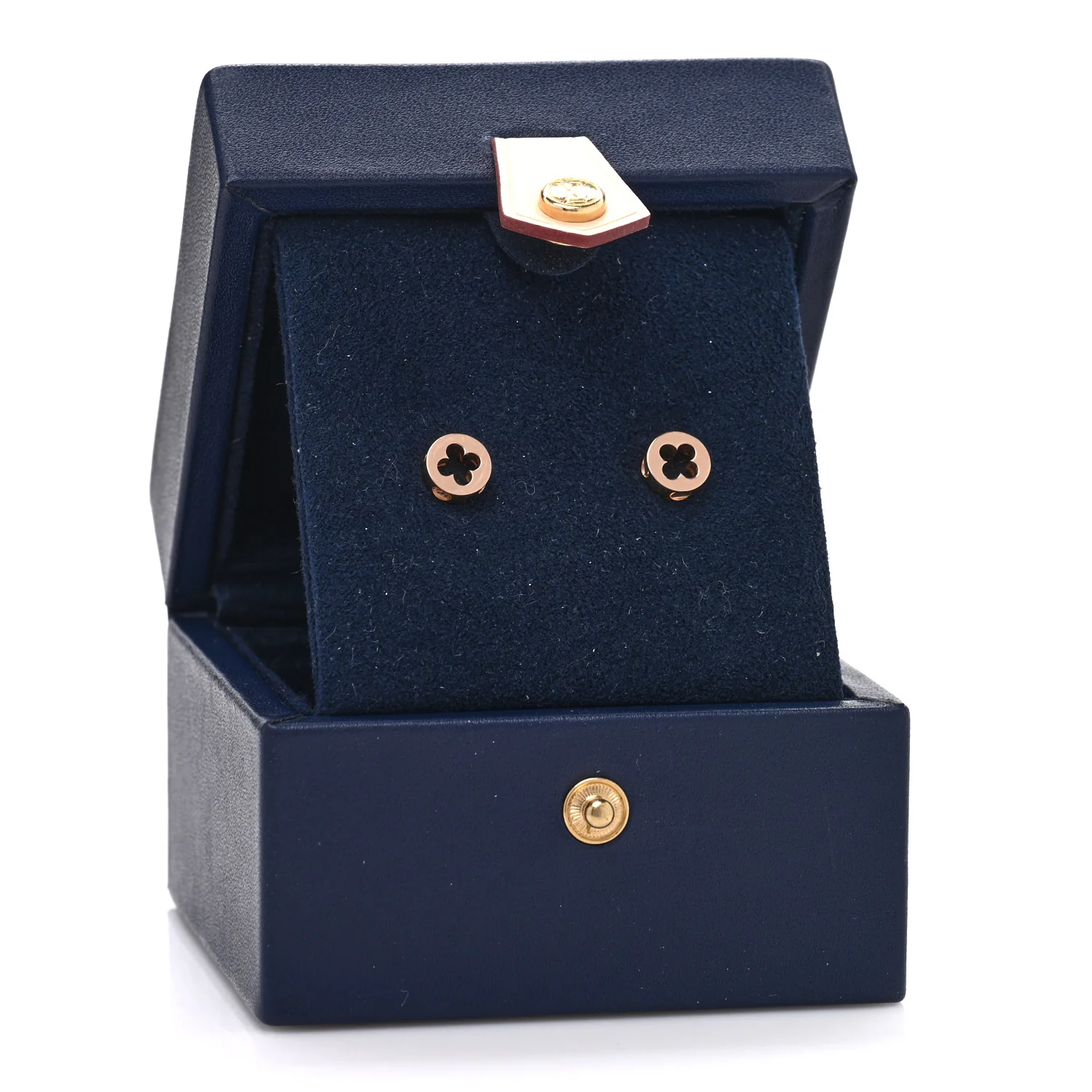 18K Pink Gold Empreinte Ear Studs Earrings - Image 5