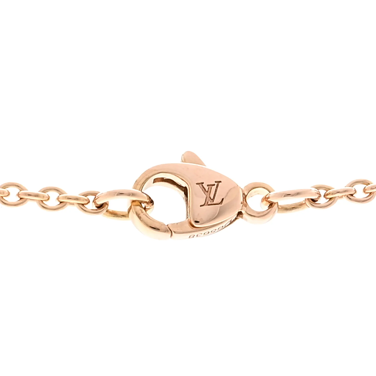 18K Pink Gold Mother of Pearl Color Blossom Star Pendant Necklace - Image 5