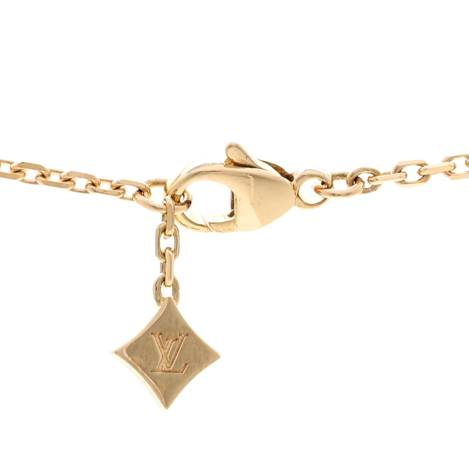 18K Yellow Gold Diamond Idylle Blossom Pendant Pave Necklace - Image 4