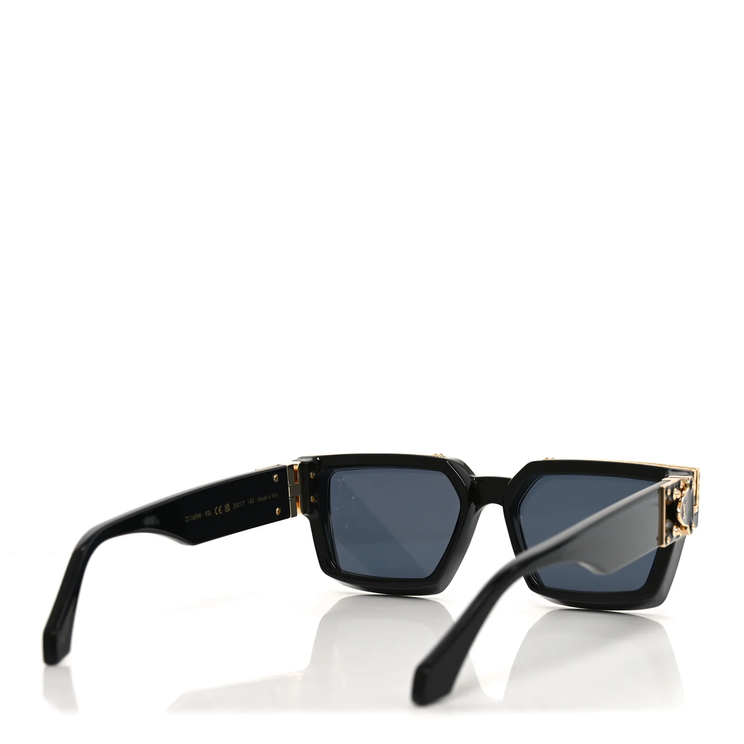 Acetate 1.1 Millionaires Sunglasses Z1165W Black - Image 4