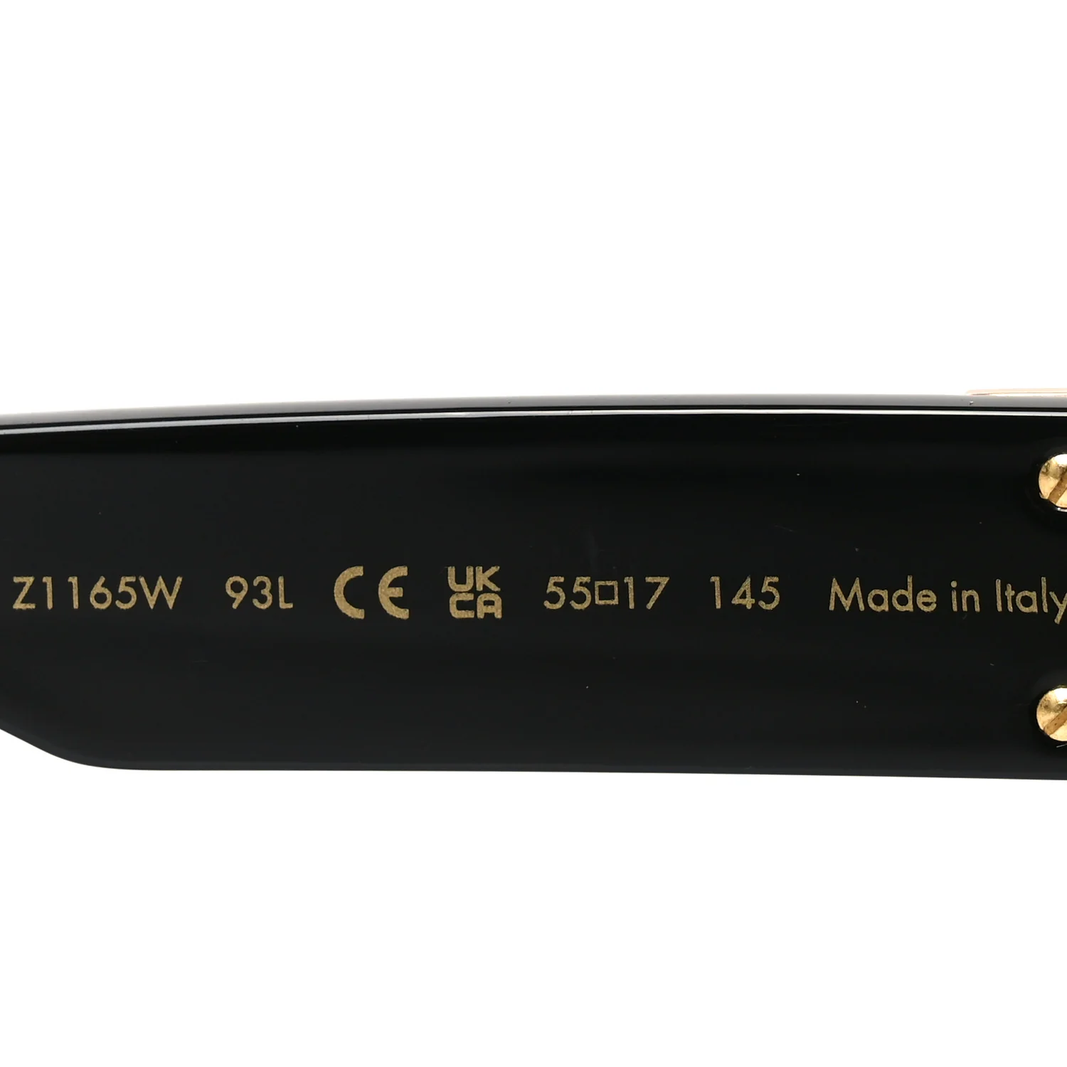 Acetate 1.1 Millionaires Sunglasses Z1165W Black - Image 6