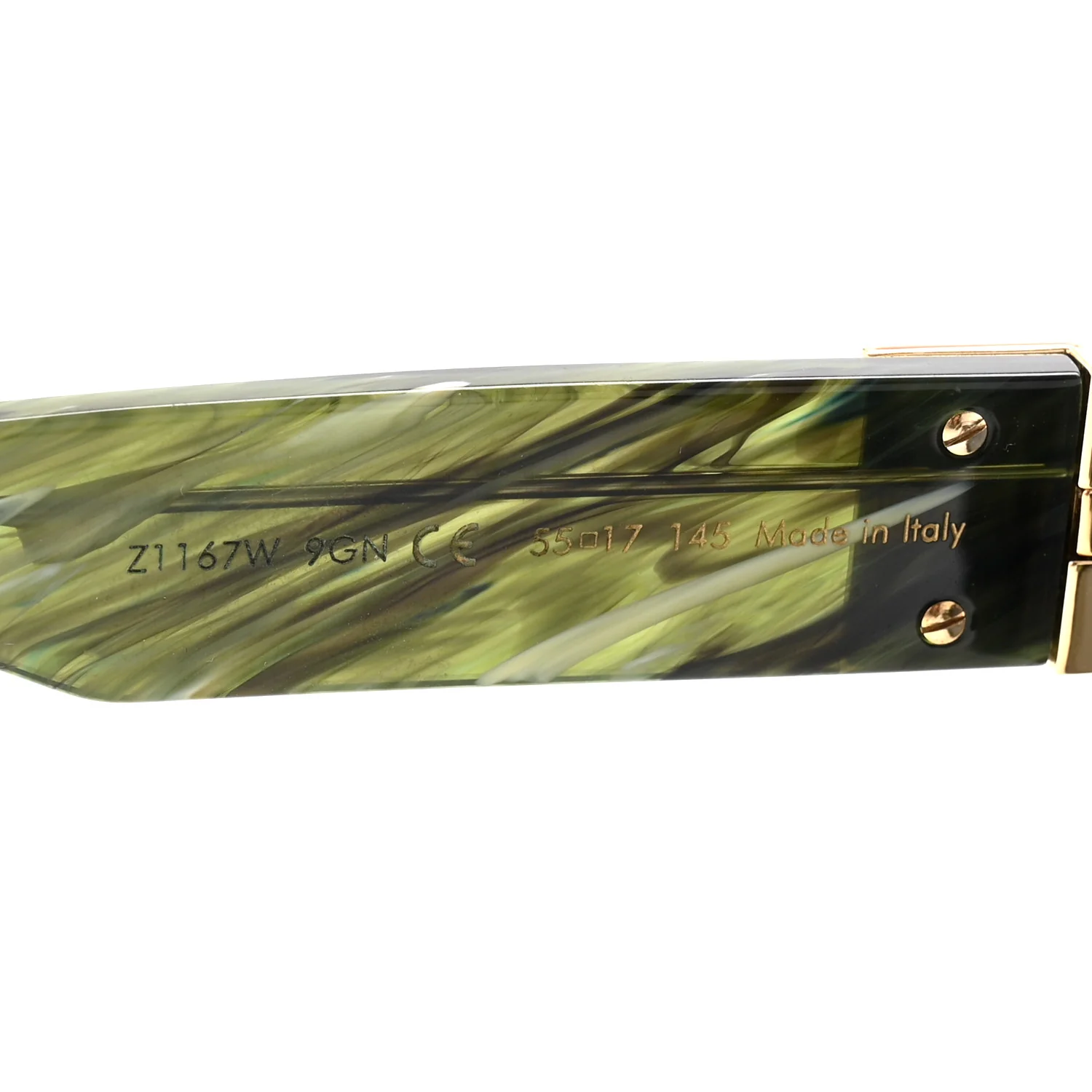 Acetate 1.1 Millionaires Z1167E Sunglasses Green Marble - Image 6