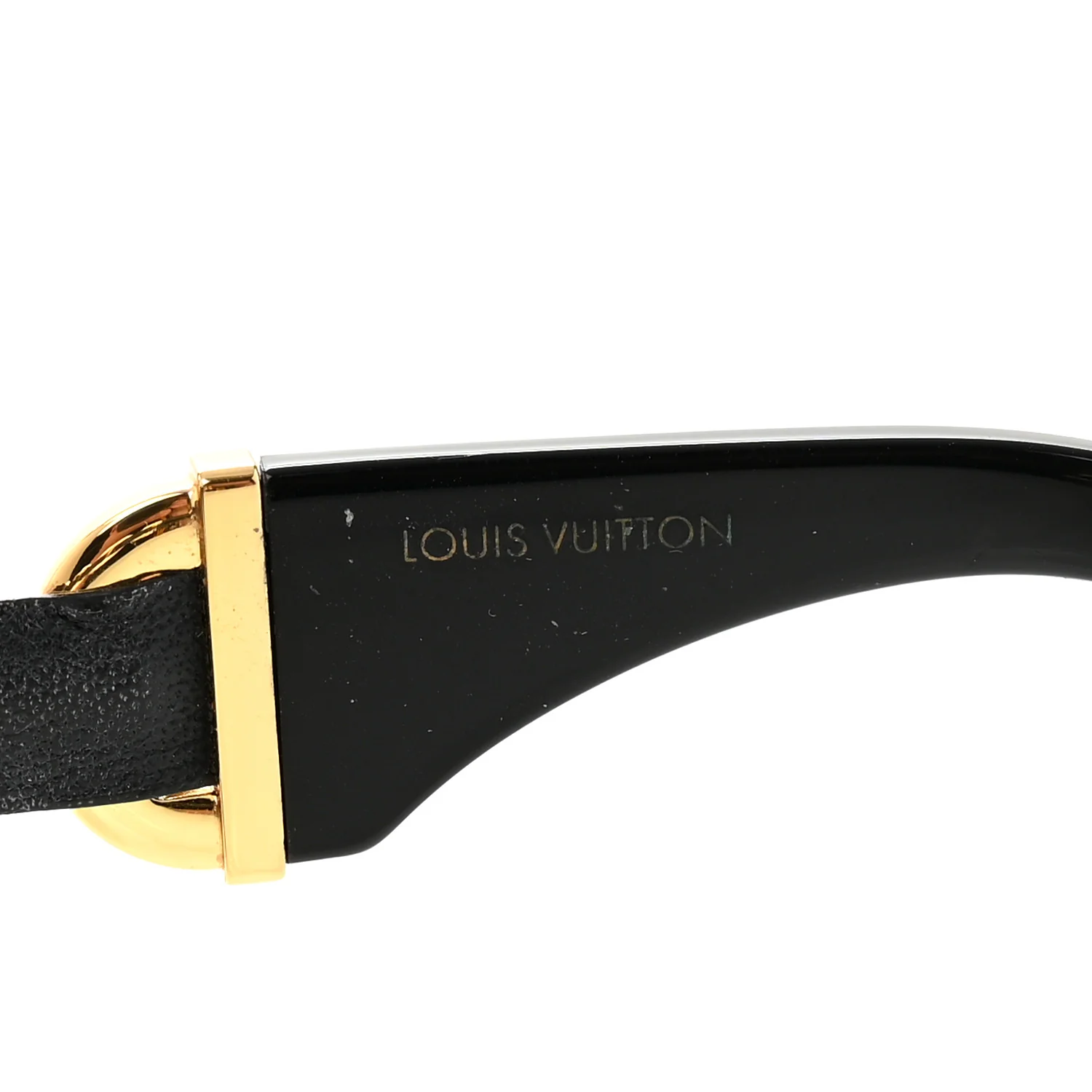 Acetate LV Chain Braided Maxi Square Sunglasses Z2640U Black - Image 5