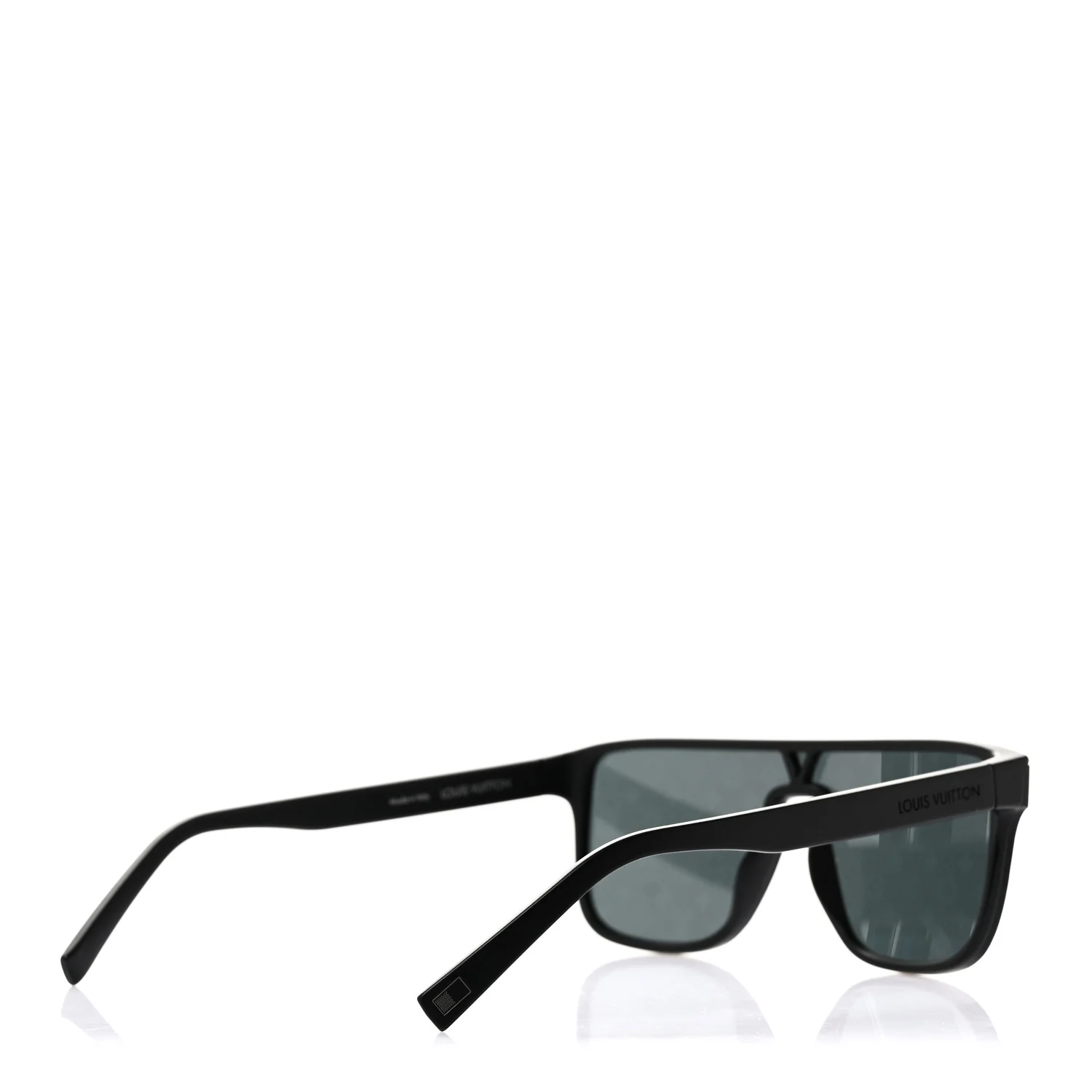 Acetate LV Waimea Square Sunglasses Z1082W Black - Image 4