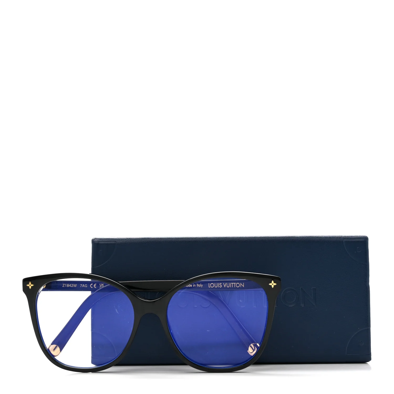 Acetate My Monogram Anti-Blue Light Sunglasses Z1842E Black - Image 7