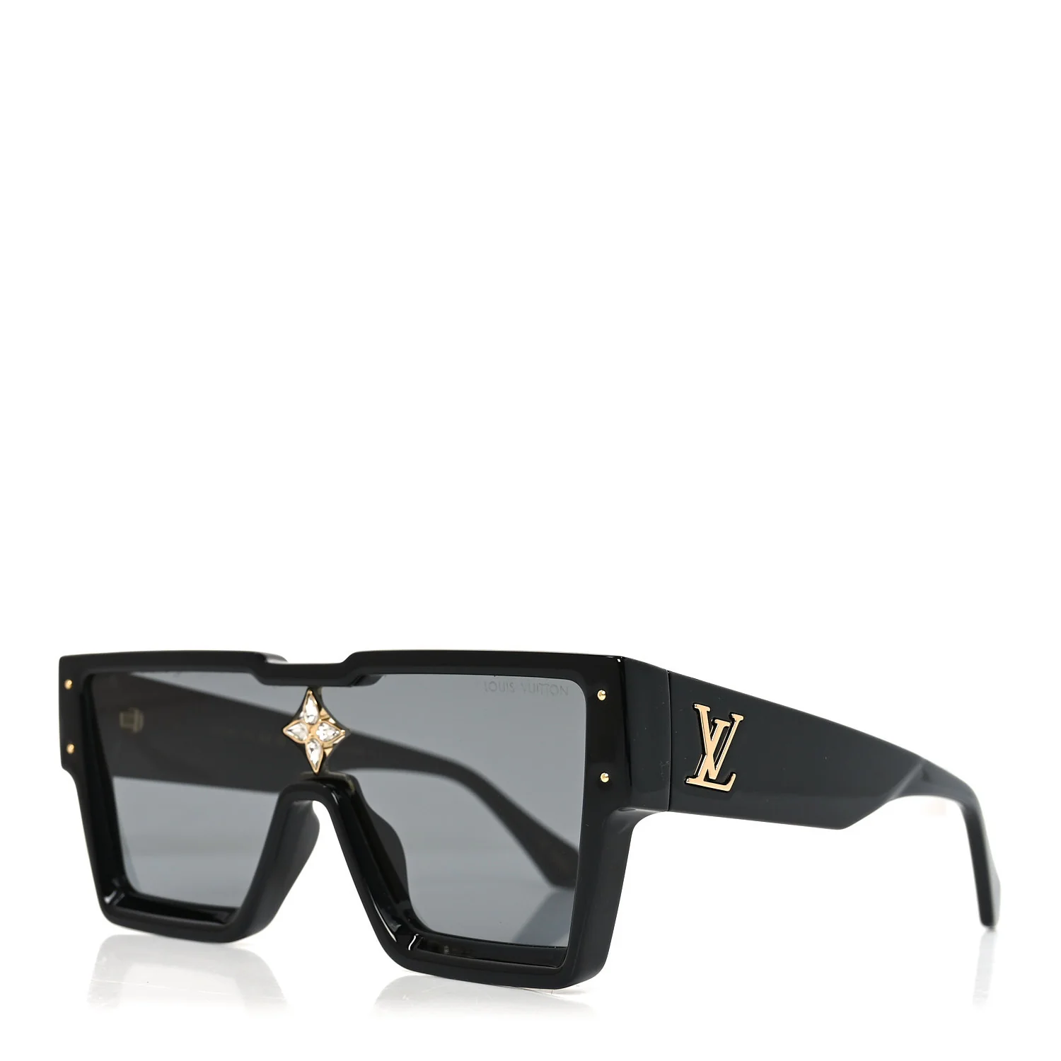 Acetate Swarovski Crystal Cyclone Sunglasses Z1578E Black