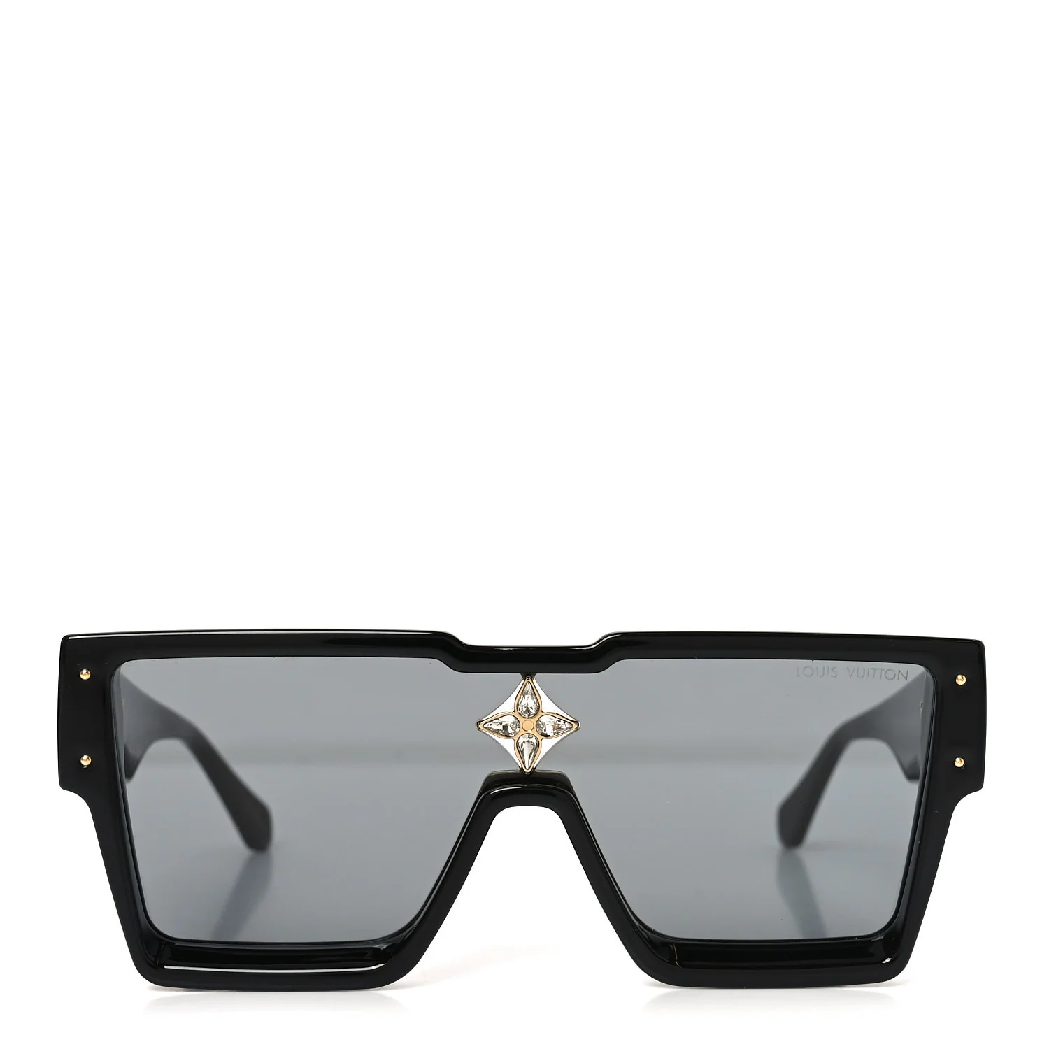 Acetate Swarovski Crystal Cyclone Sunglasses Z1578E Black - Image 2
