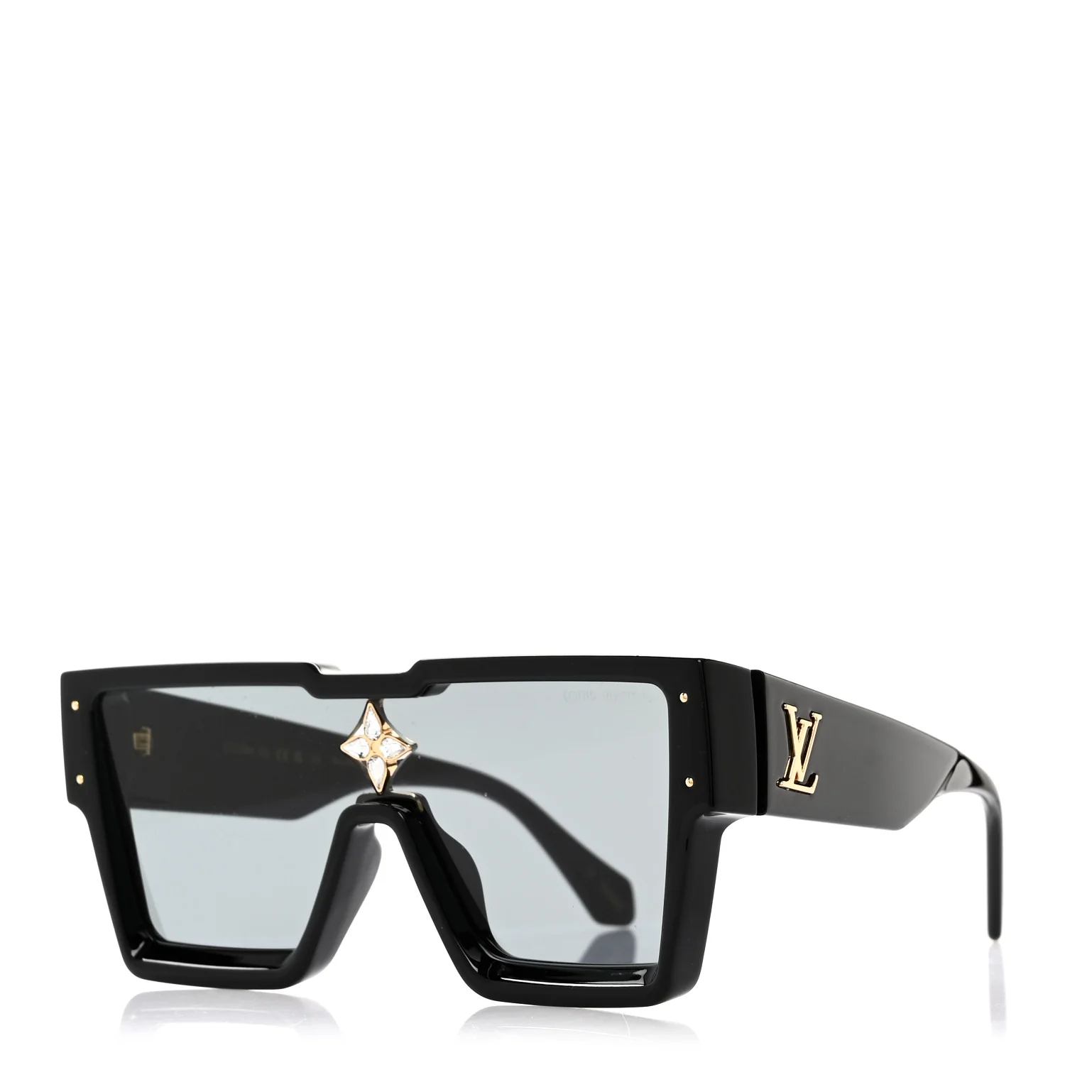 Acetate Swarovski Crystal Cyclone Sunglasses Z1578W Black