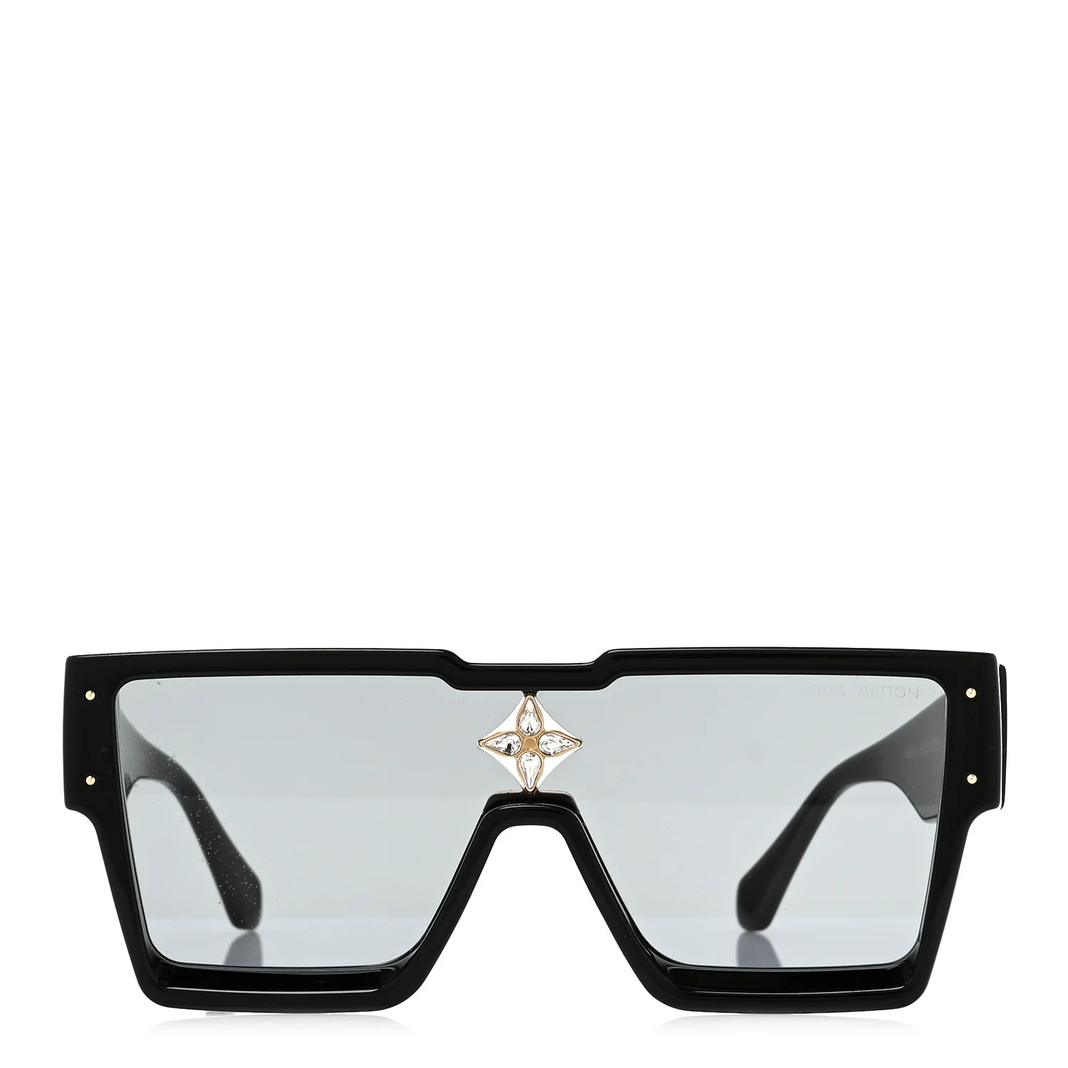 Acetate Swarovski Crystal Cyclone Sunglasses Z1578W Black - Image 2