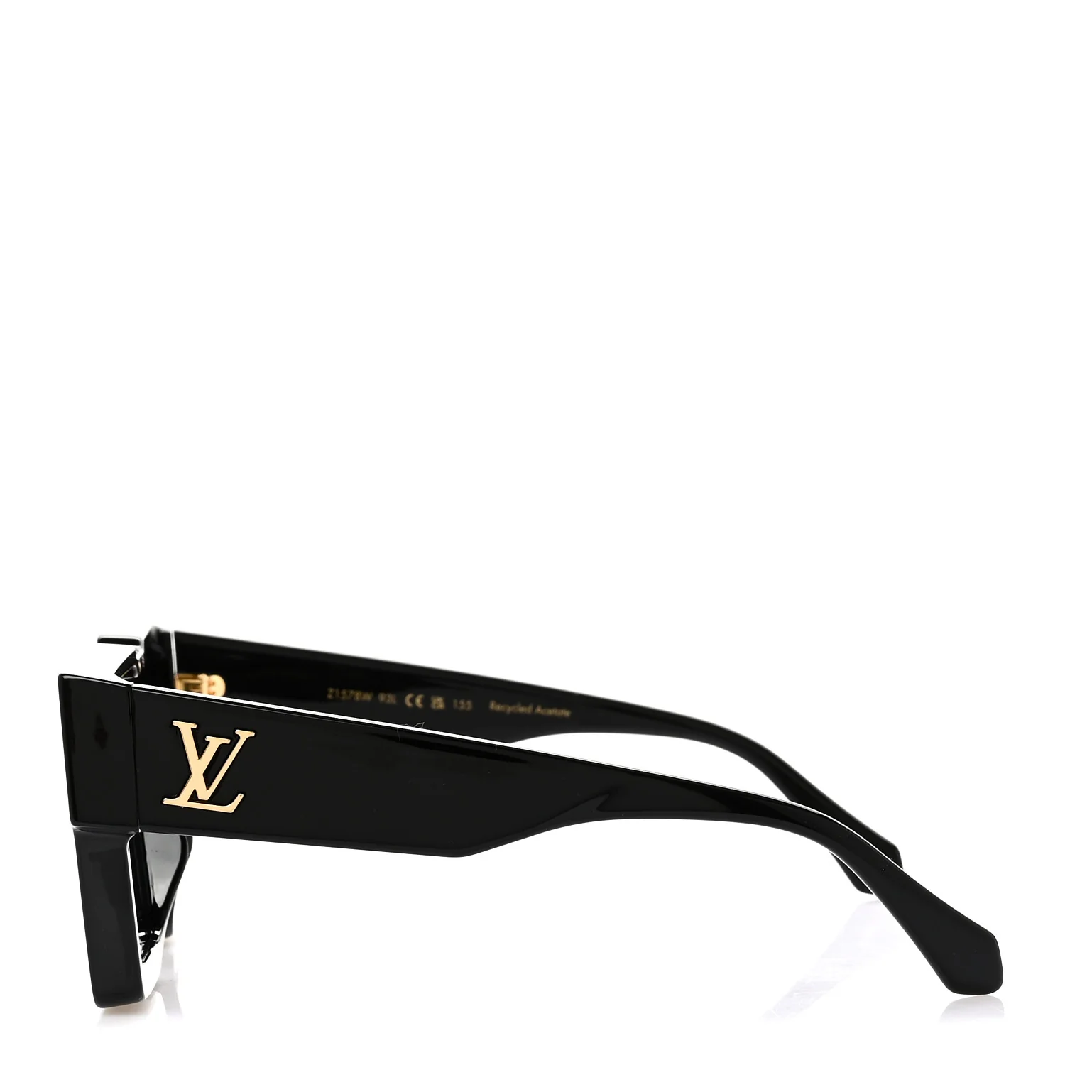 Acetate Swarovski Crystal Cyclone Sunglasses Z1578W Black - Image 3