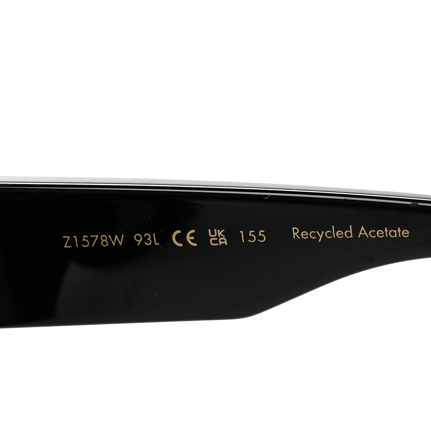 Acetate Swarovski Crystal Cyclone Sunglasses Z1578W Black - Image 6
