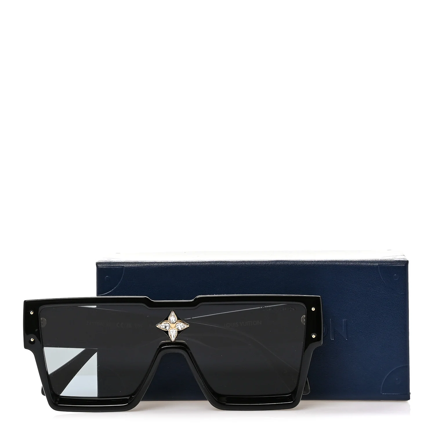 Acetate Swarovski Crystal Cyclone Sunglasses Z1578W Black - Image 7
