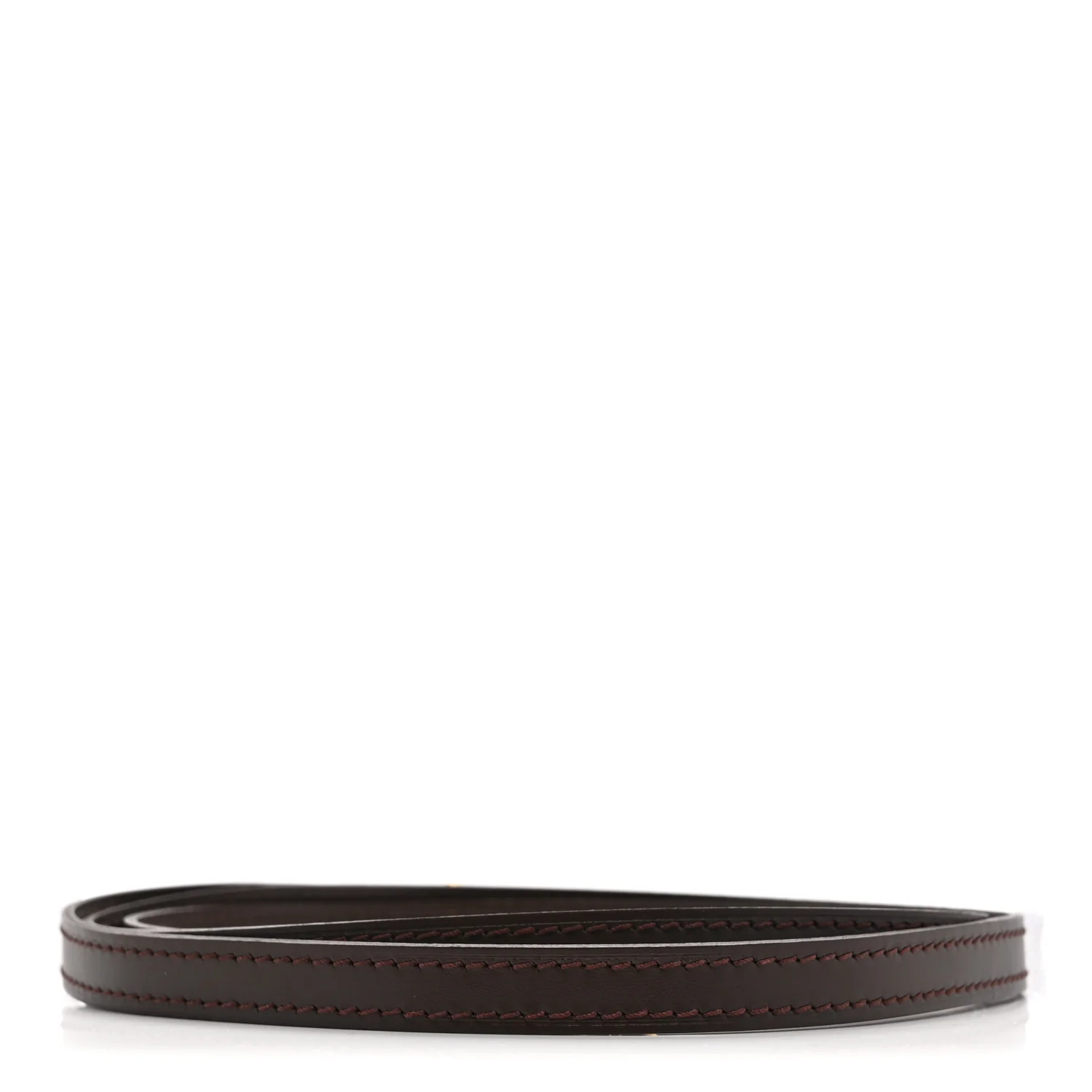 Calfskin 12mm Shoulder Strap Brown - Image 2