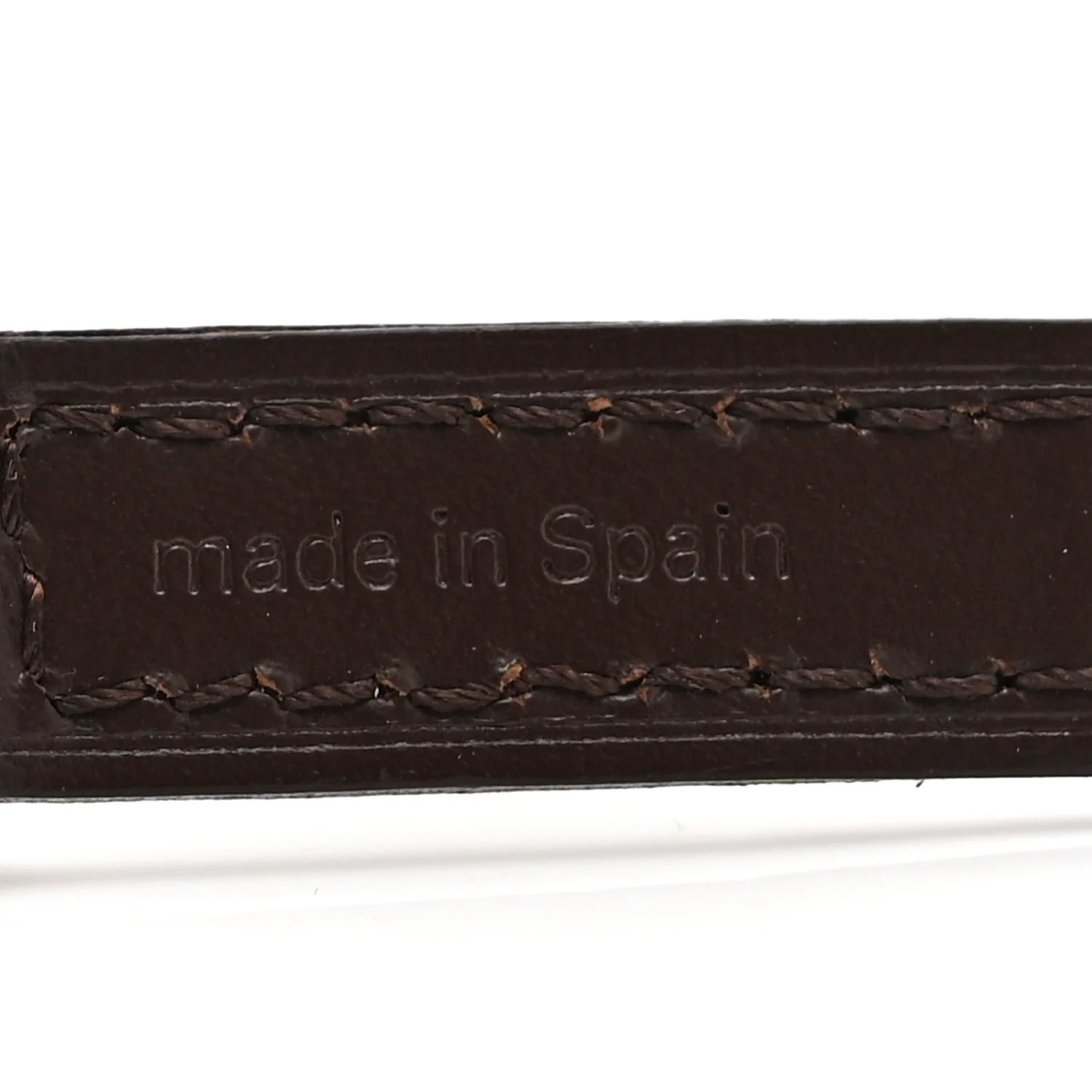 Calfskin 12mm Shoulder Strap Brown - Image 5