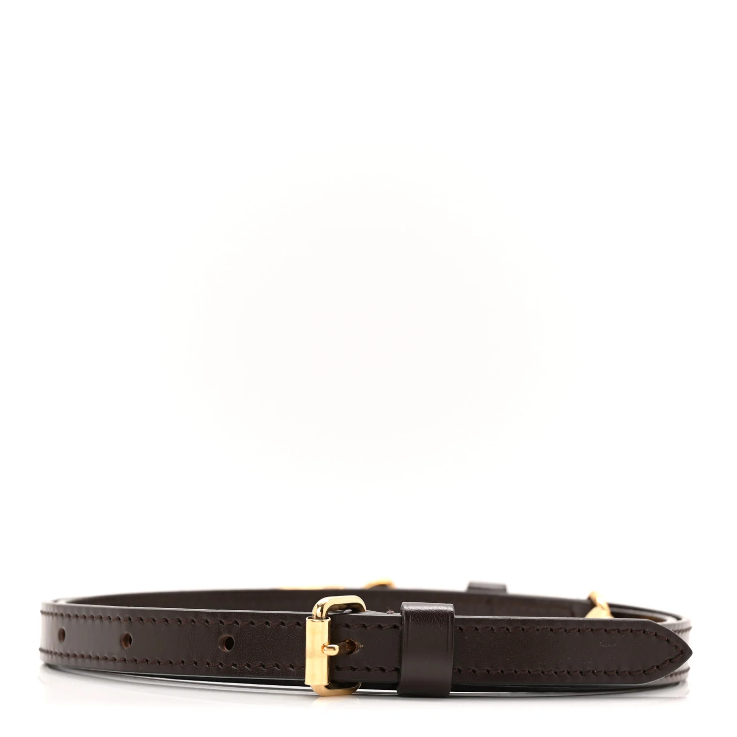 Calfskin 16mm Adjustable Shoulder Strap Brown - Image 2