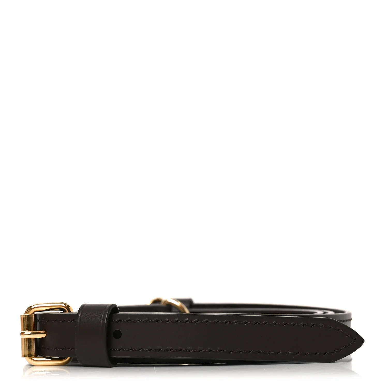 Calfskin 16mm Adjustable Shoulder Strap Brown - Image 2