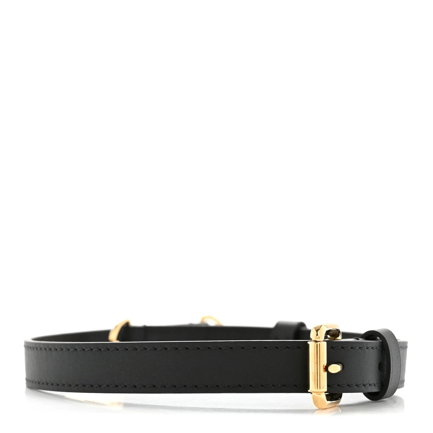 Calfskin 18mm Adjustable Shoulder Strap Black - Image 2