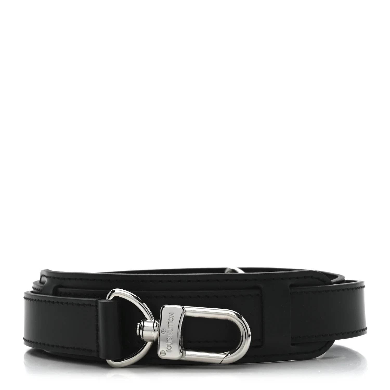 Calfskin Adjustable Keepall Bandouliere Shoulder Strap Black