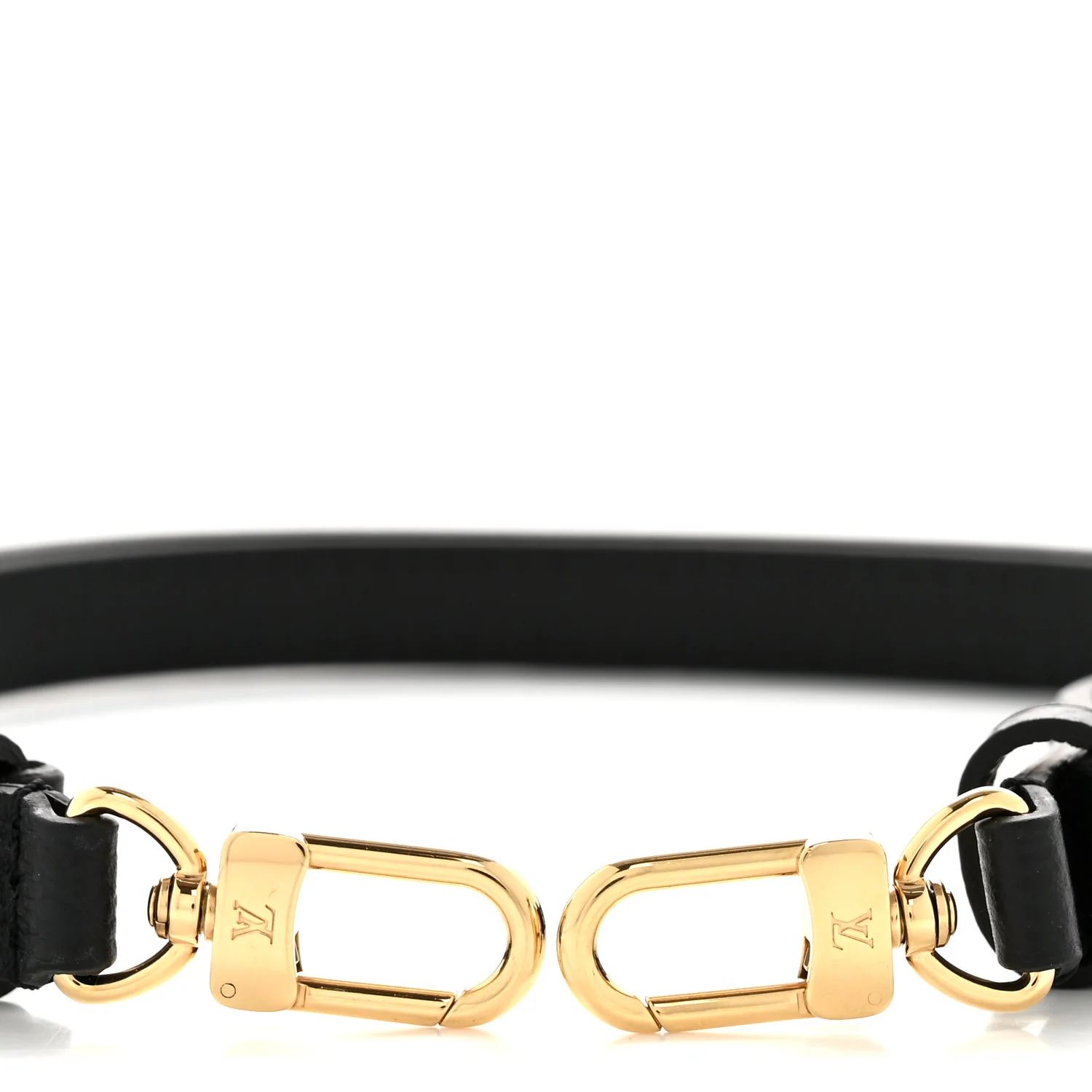 Calfskin Adjustable Shoulder Strap Black - Image 3
