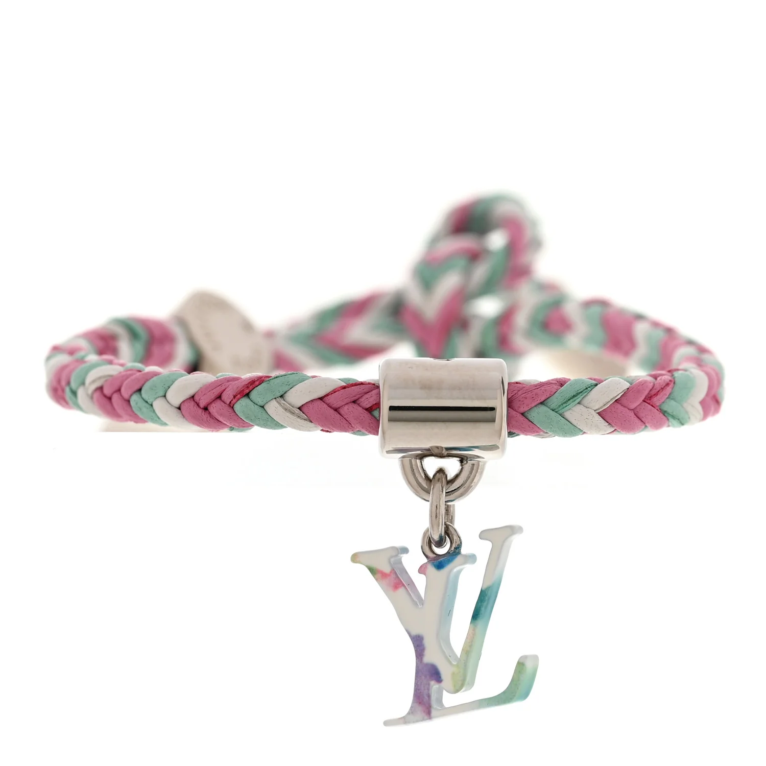 Calfskin Braided Bracelet Multicolor