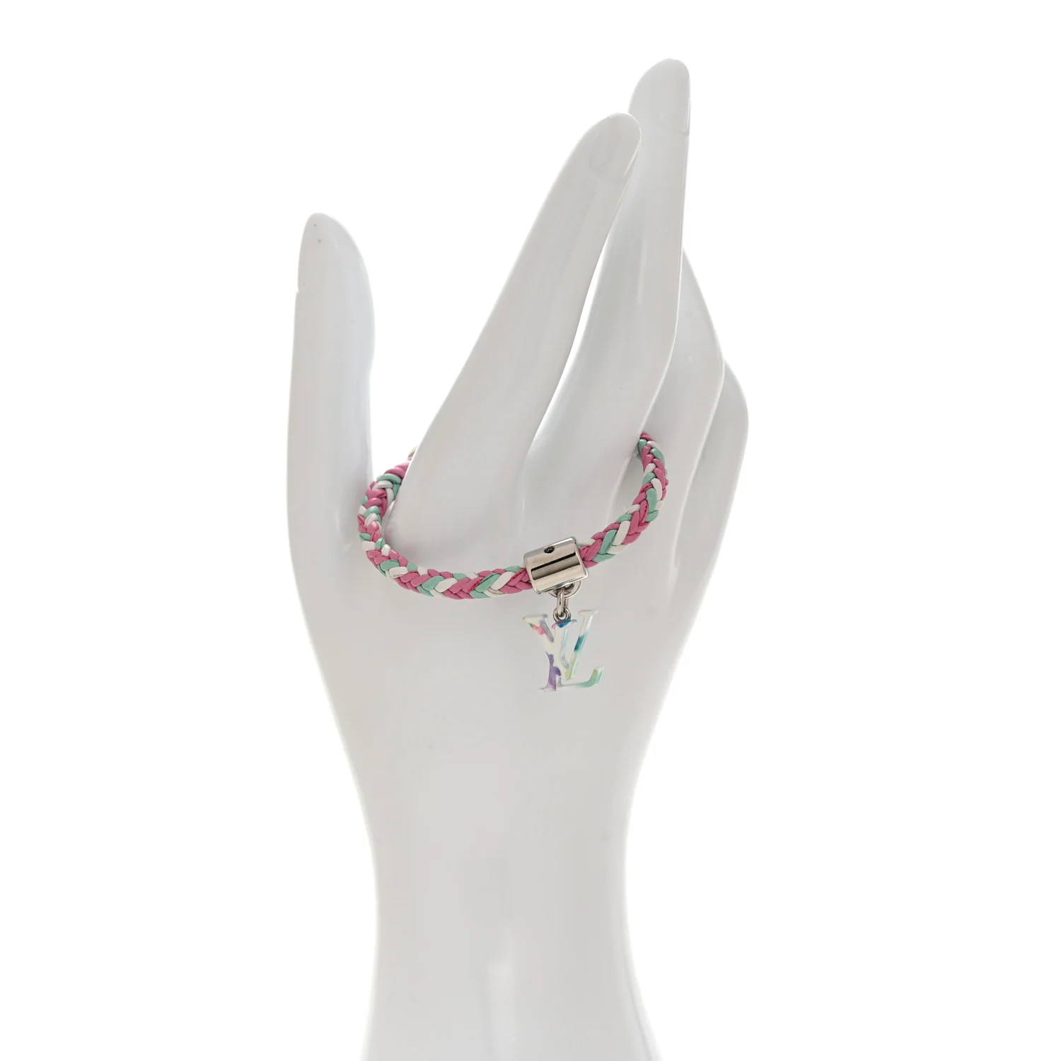 Calfskin Braided Bracelet Multicolor - Image 2