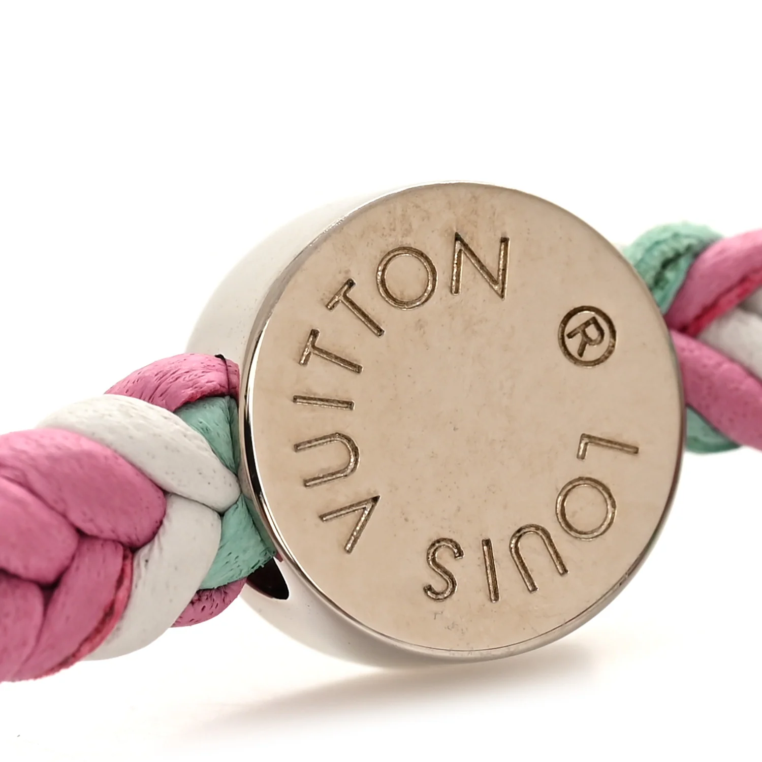 Calfskin Braided Bracelet Multicolor - Image 4