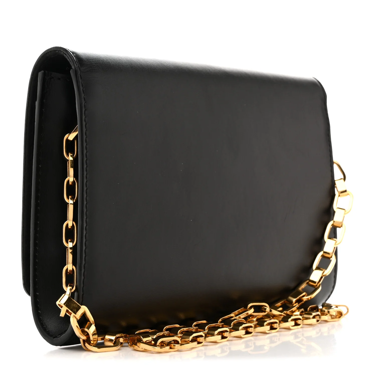 Calfskin Chain Louise MM Black - Image 3