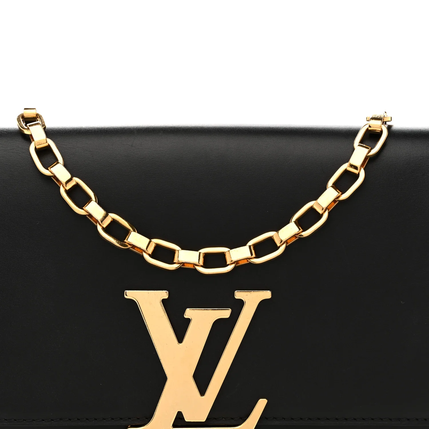 Calfskin Chain Louise MM Black - Image 7