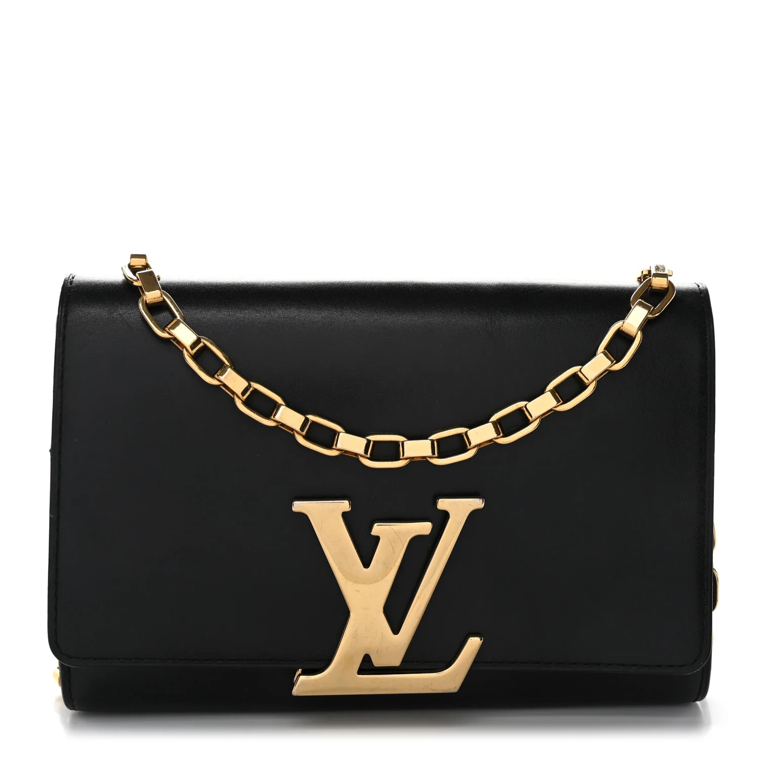 Calfskin Chain Louise MM Black