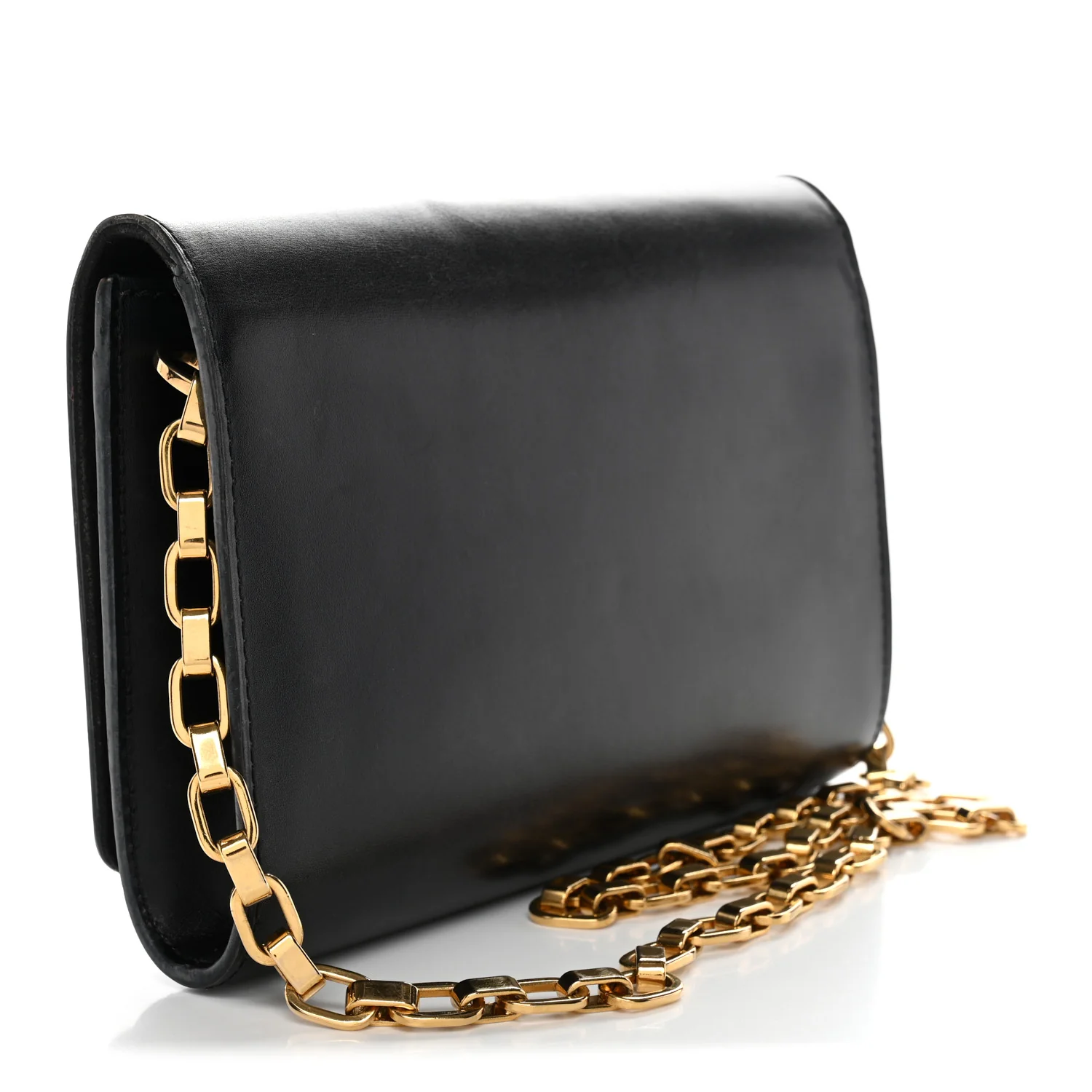 Calfskin Chain Louise MM Black - Image 3