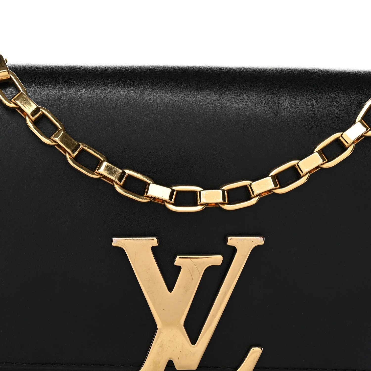 Calfskin Chain Louise MM Black - Image 7
