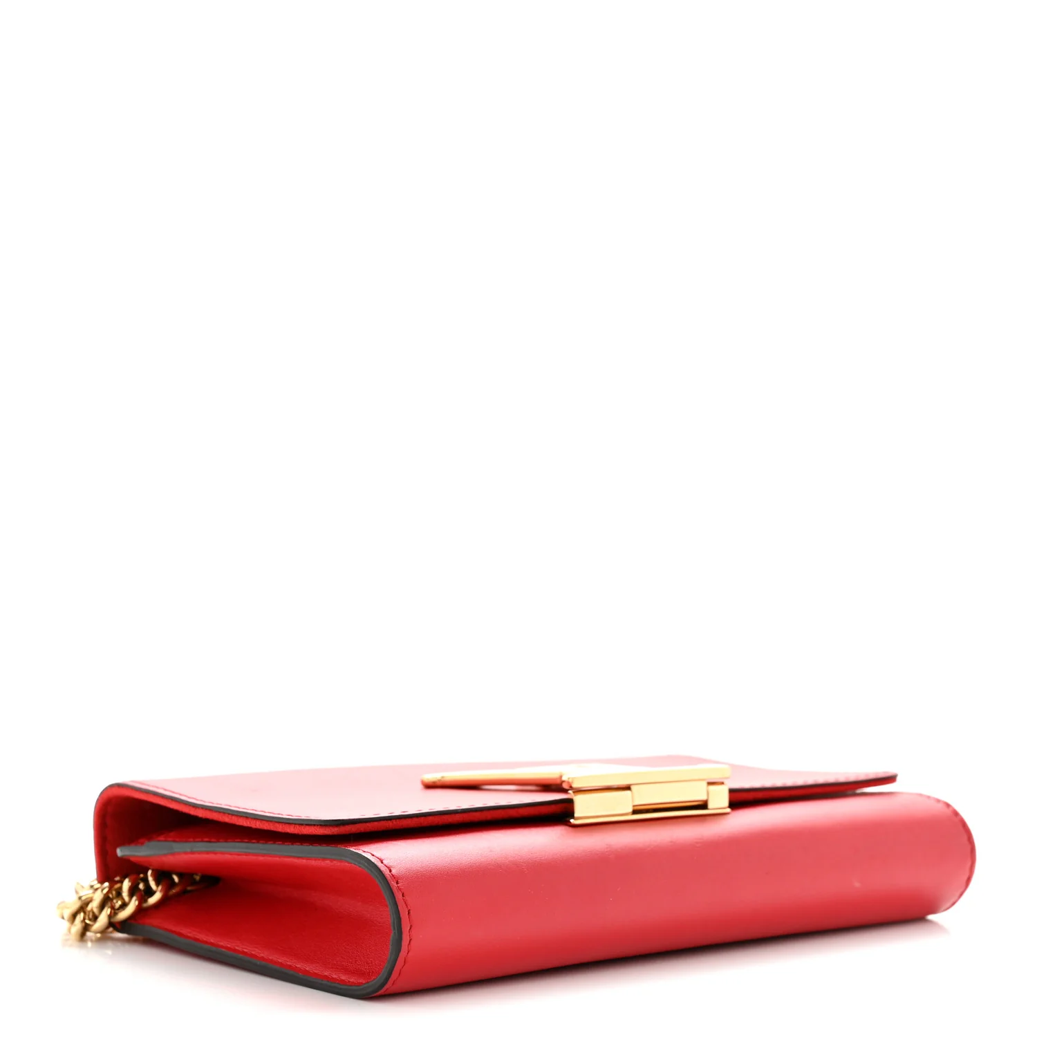 Calfskin Chain Louise MM Red - Image 3