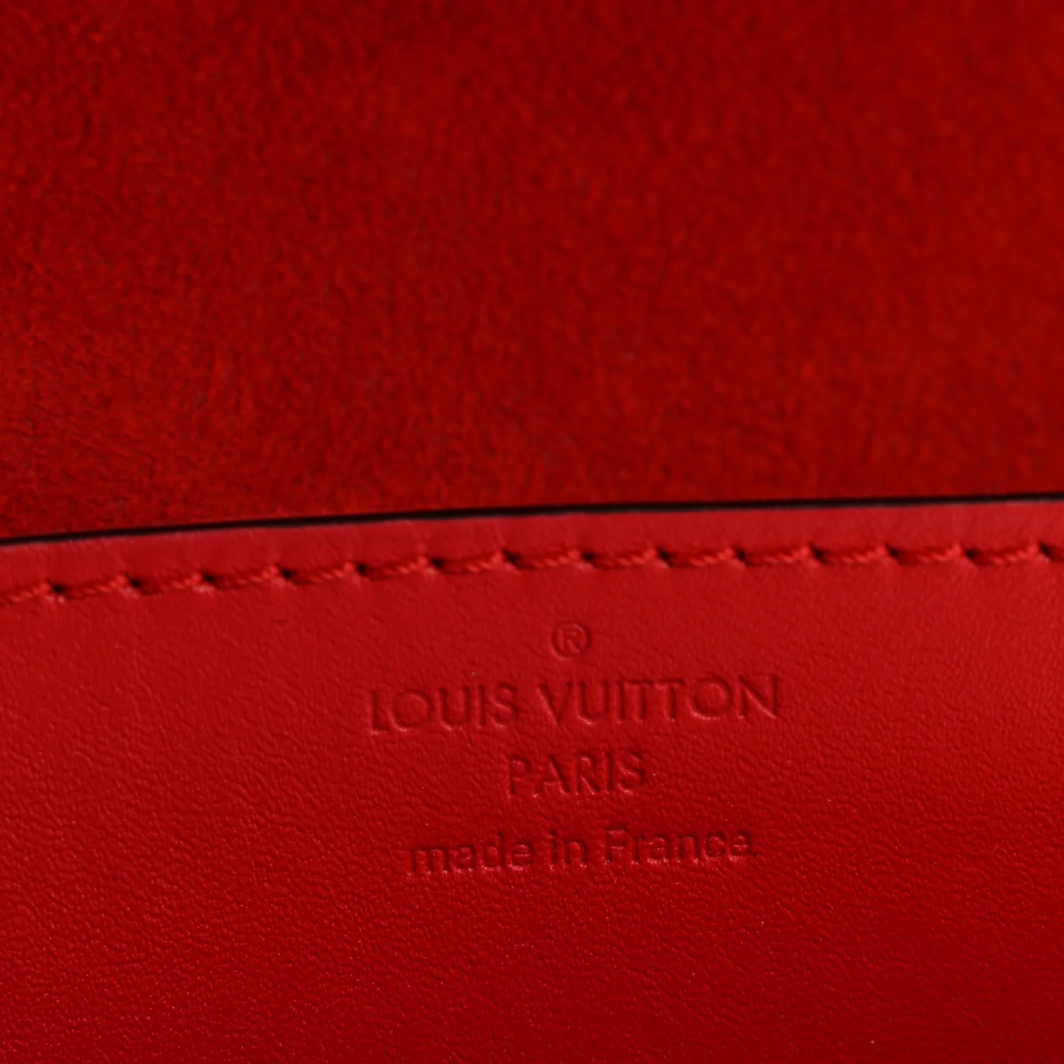 Calfskin Chain Louise MM Red - Image 5