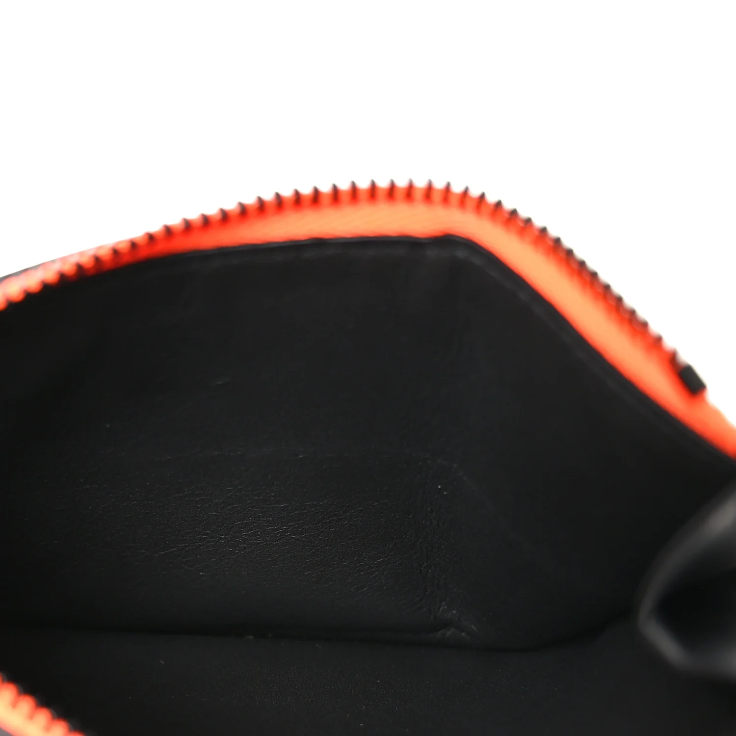 Calfskin Debossed Monogram Seal Coin Card Holder Black - Image 5