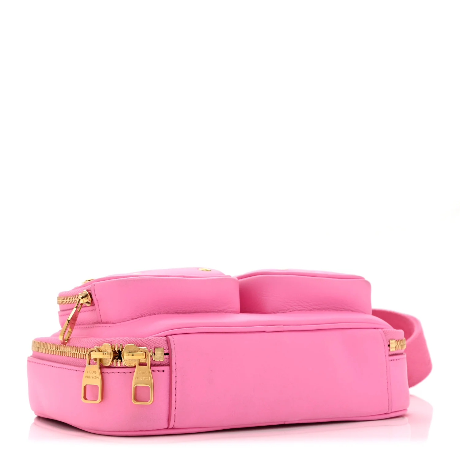 Calfskin Embossed Monogram Vuittamins Utility Crossbody Rose Violet - Image 4