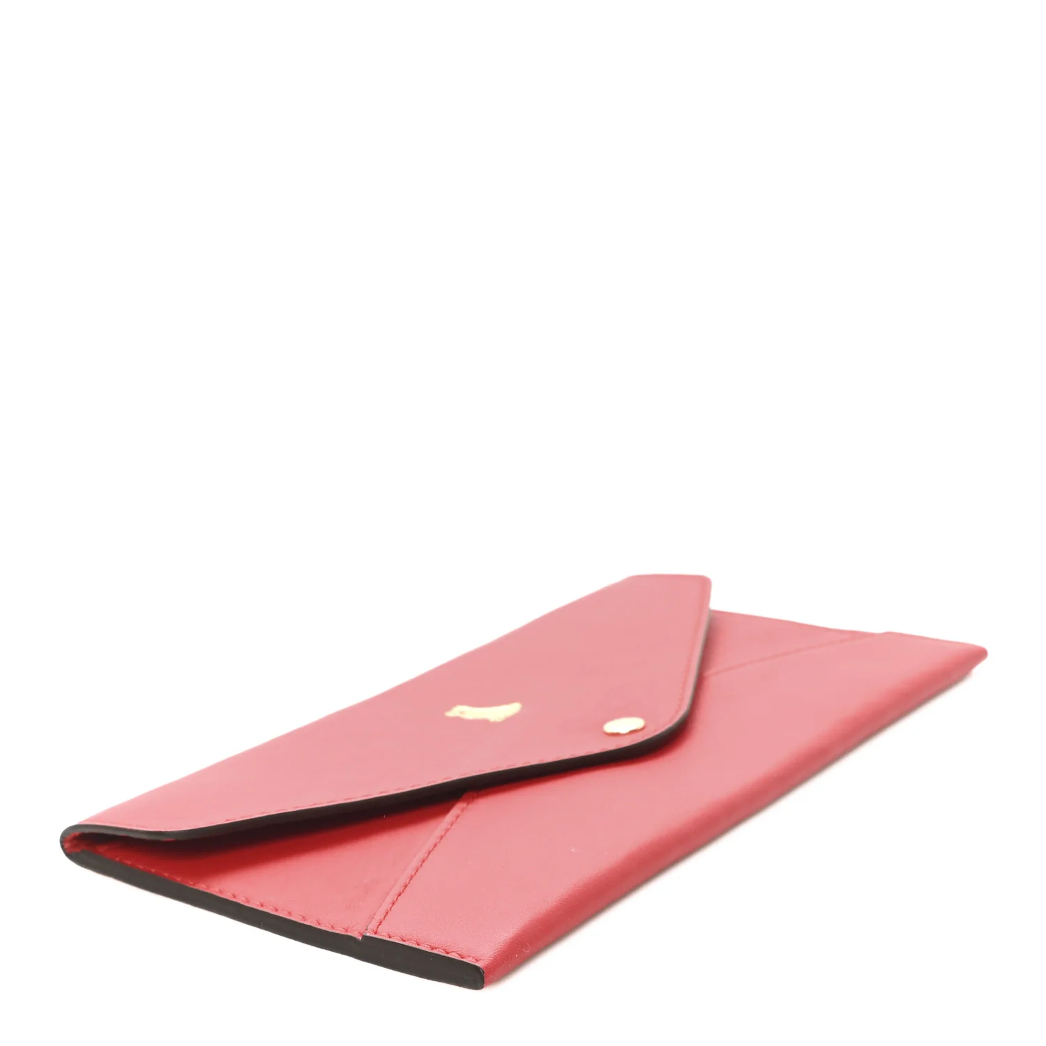 Calfskin Envelope Pouch Red - Image 4