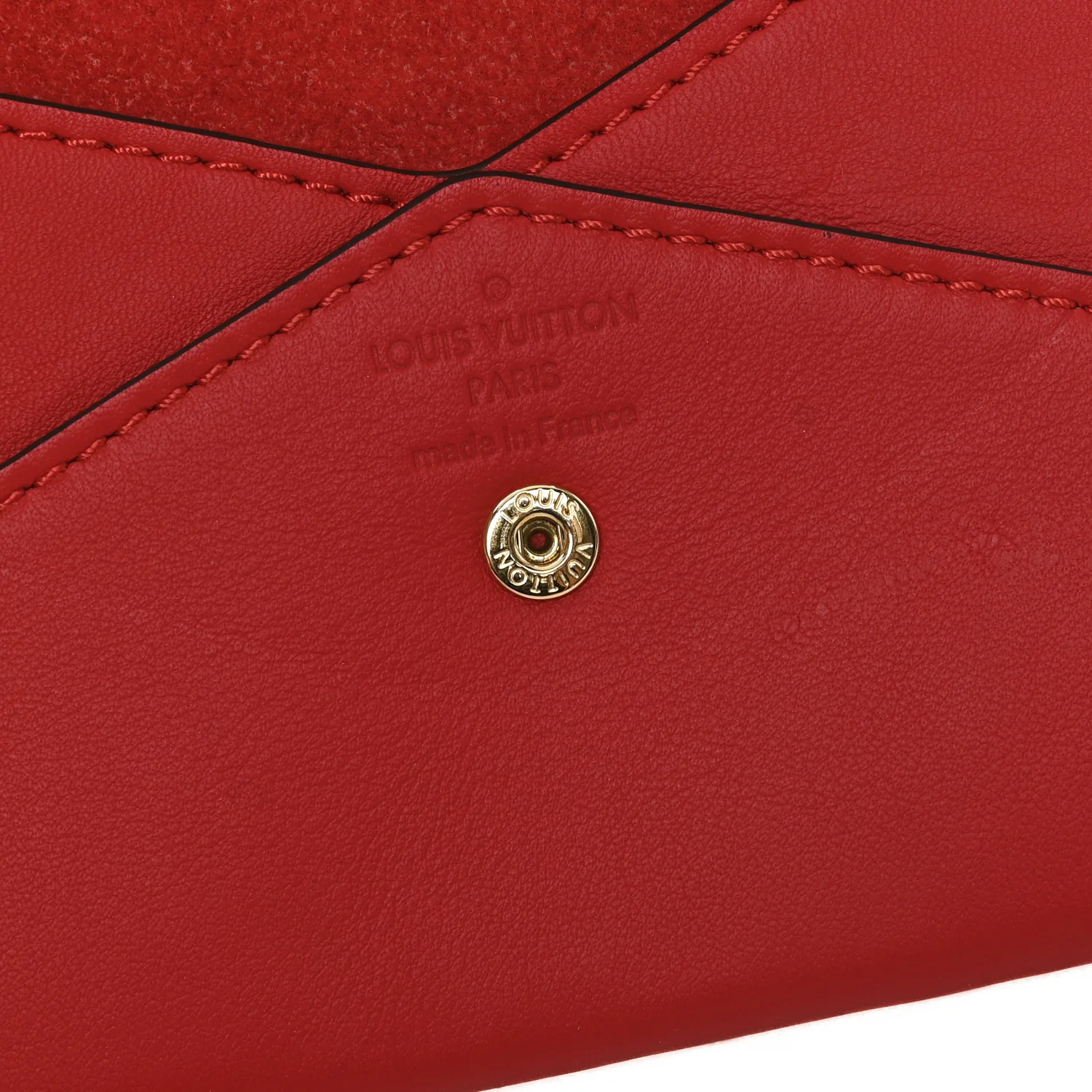 Calfskin Envelope Pouch Red - Image 6