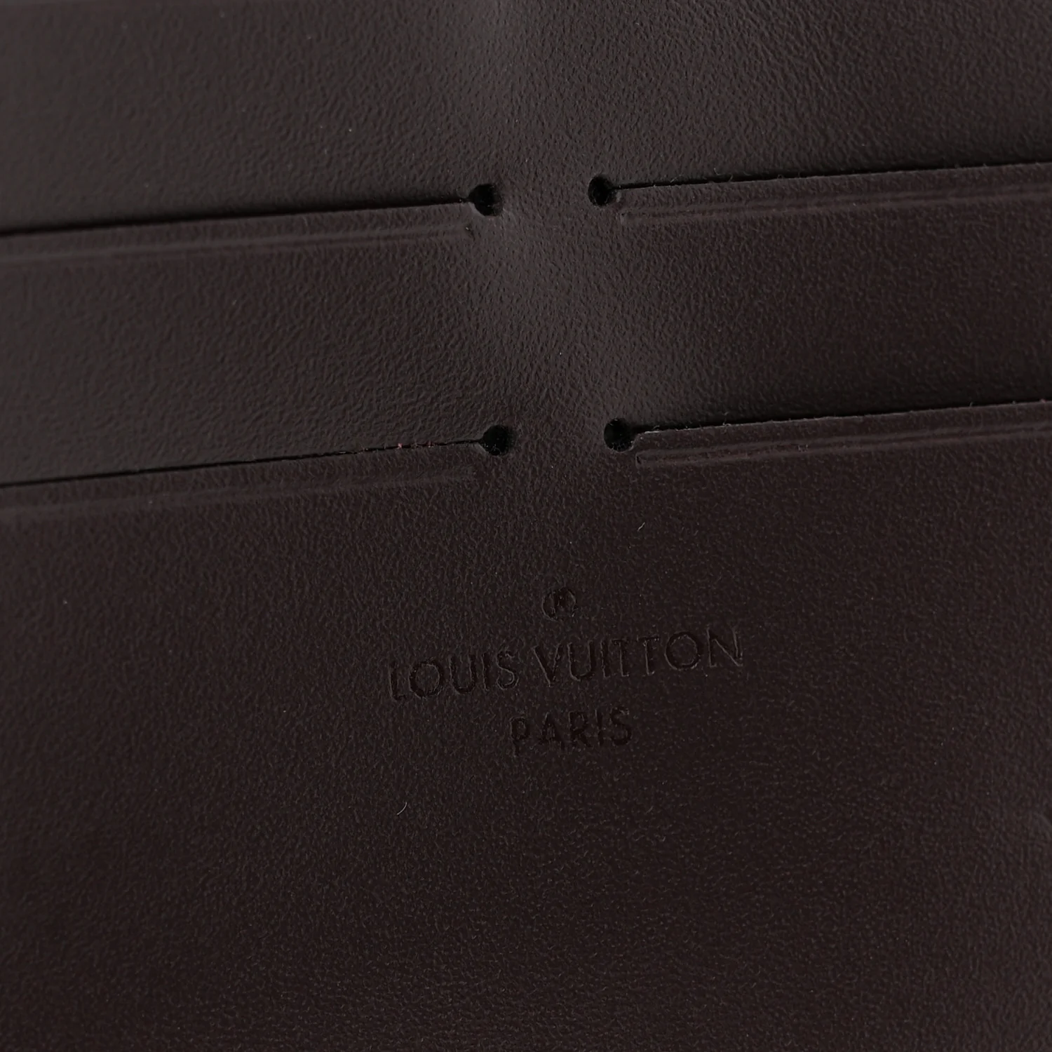 Calfskin Felicie Card Holder Insert Amarante - Image 6