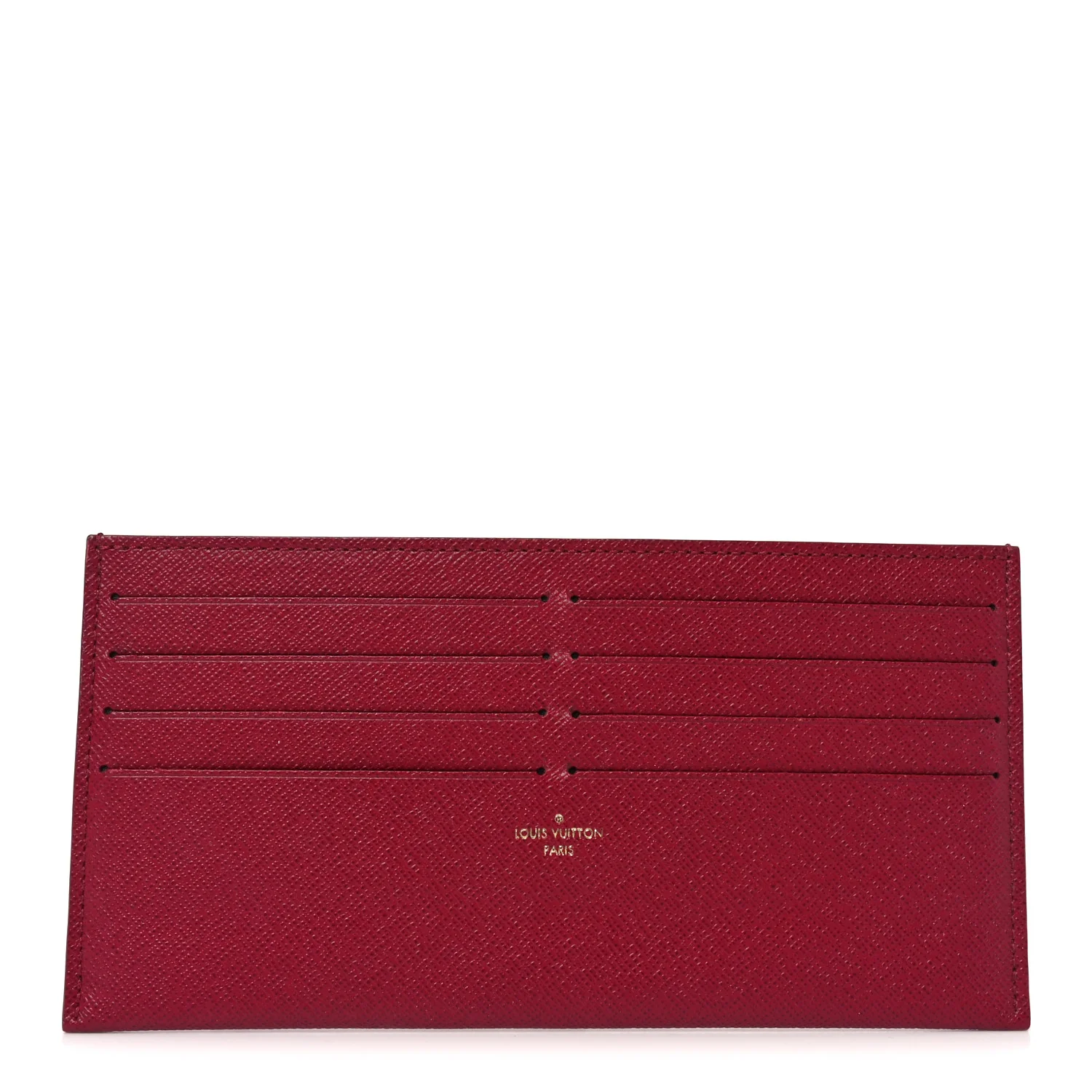 Calfskin Felicie Card Holder Insert Fuchsia