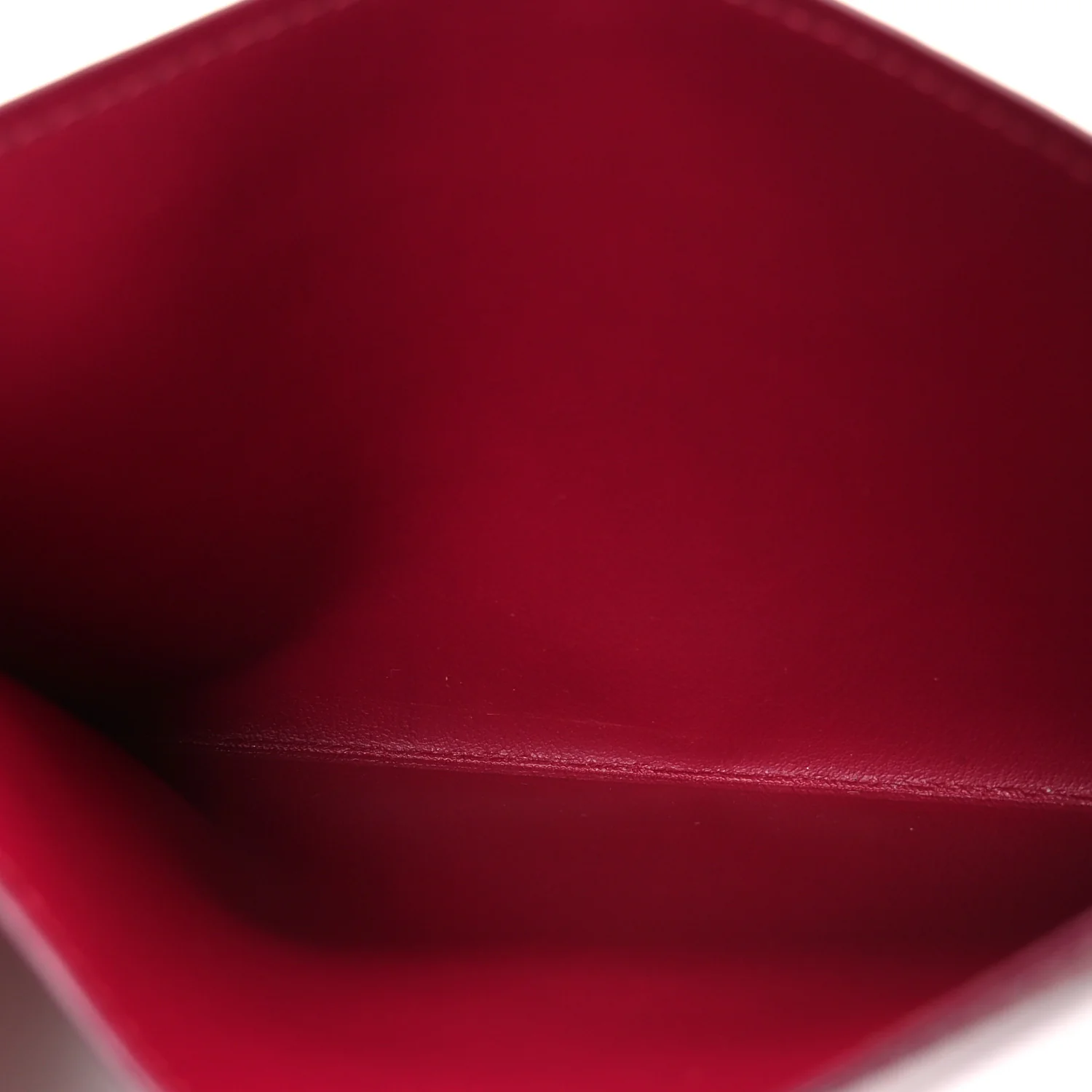 Calfskin Felicie Card Holder Insert Fuchsia - Image 5