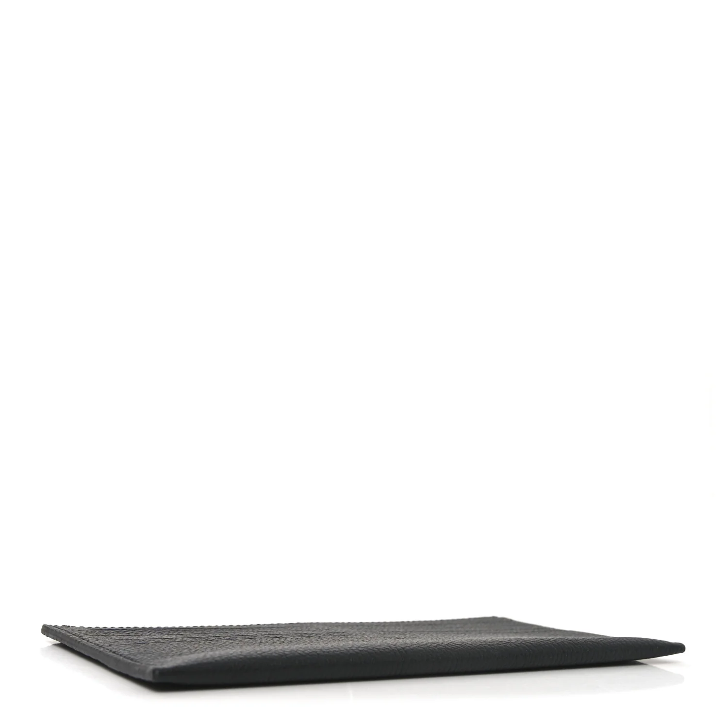Calfskin Felicie Chain Wallet Card Holder Insert Black - Image 4