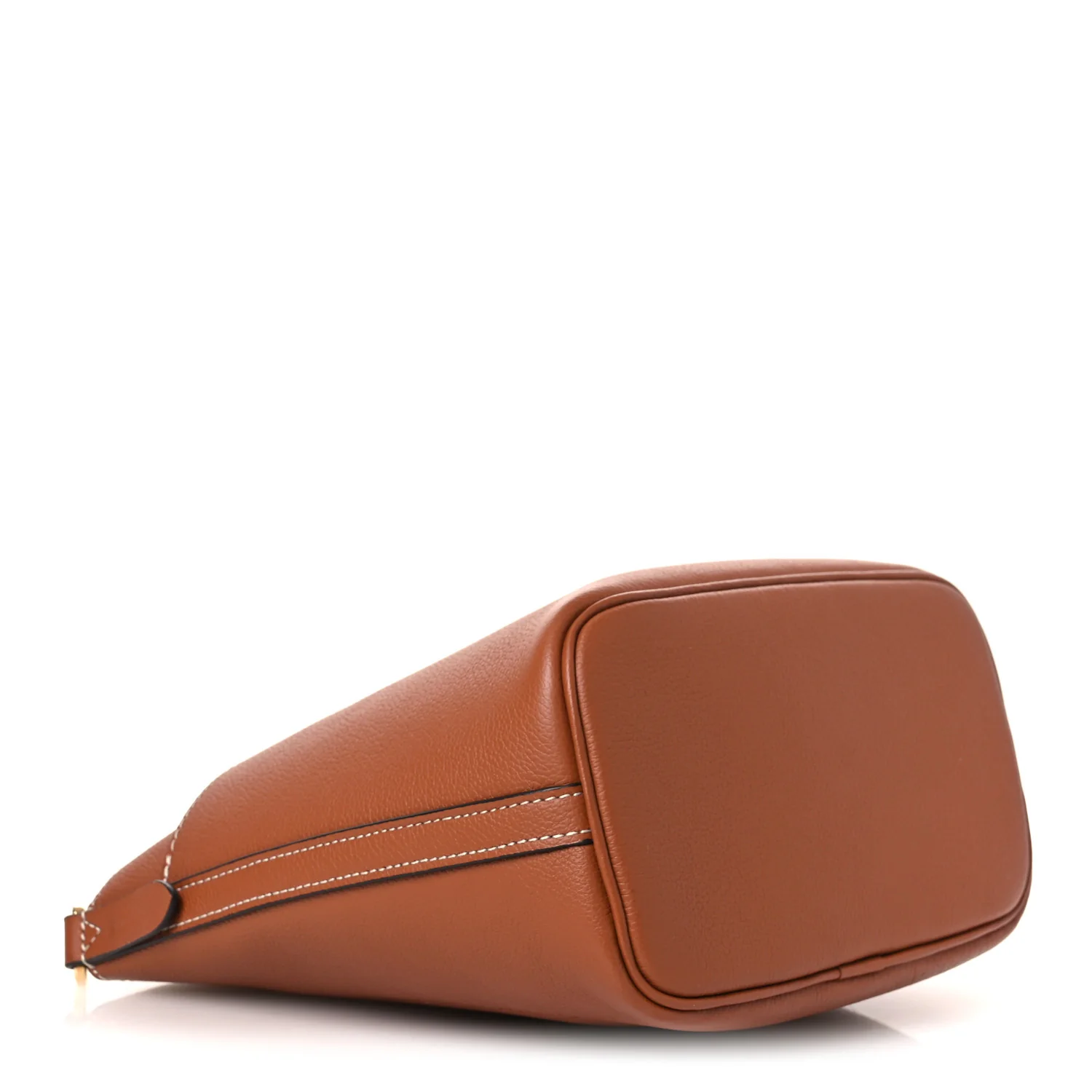 Calfskin Lock and Walk Bucket Cognac - Image 4