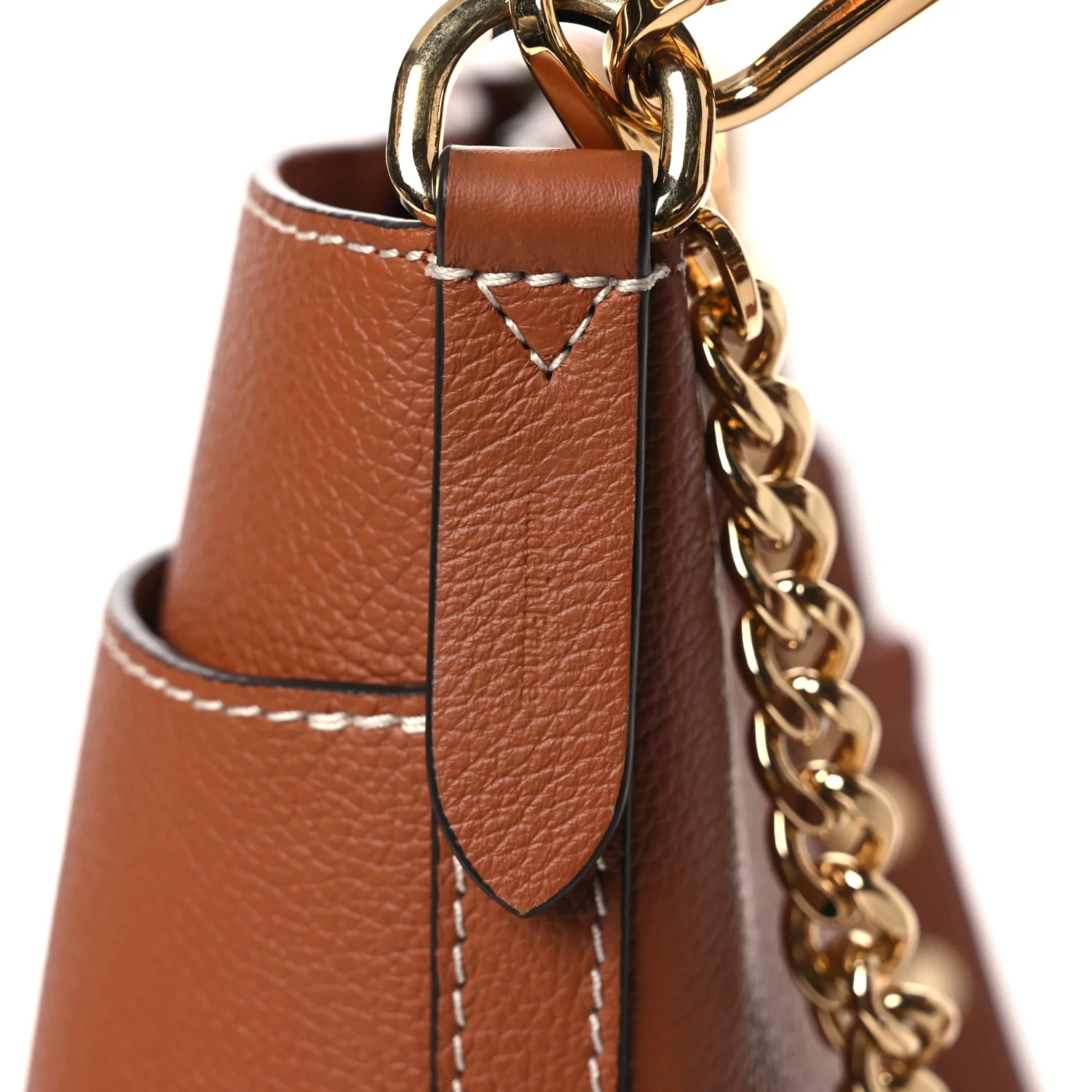 Calfskin Lock and Walk Bucket Cognac - Image 7
