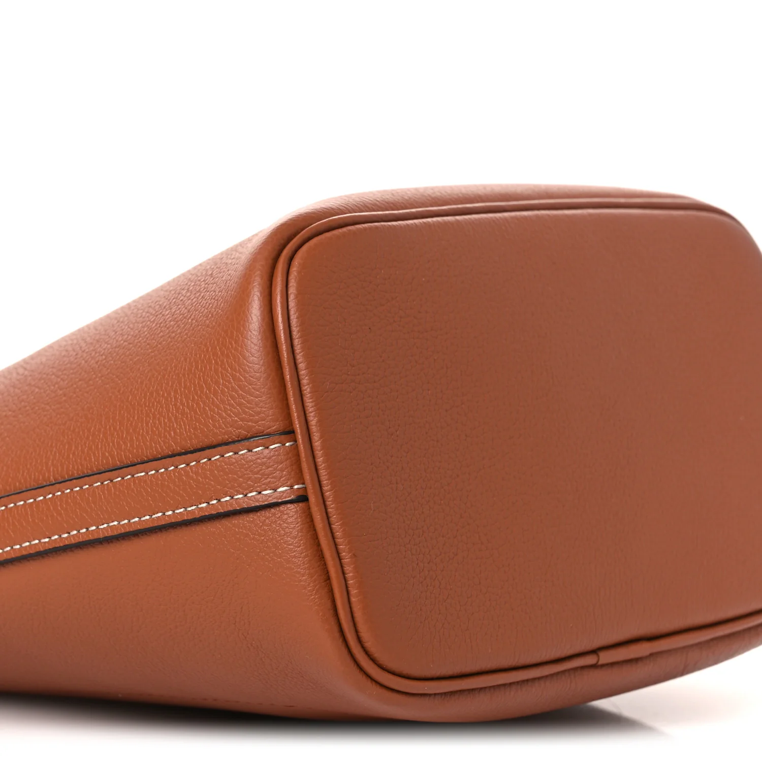 Calfskin Lock and Walk Bucket Cognac - Image 9