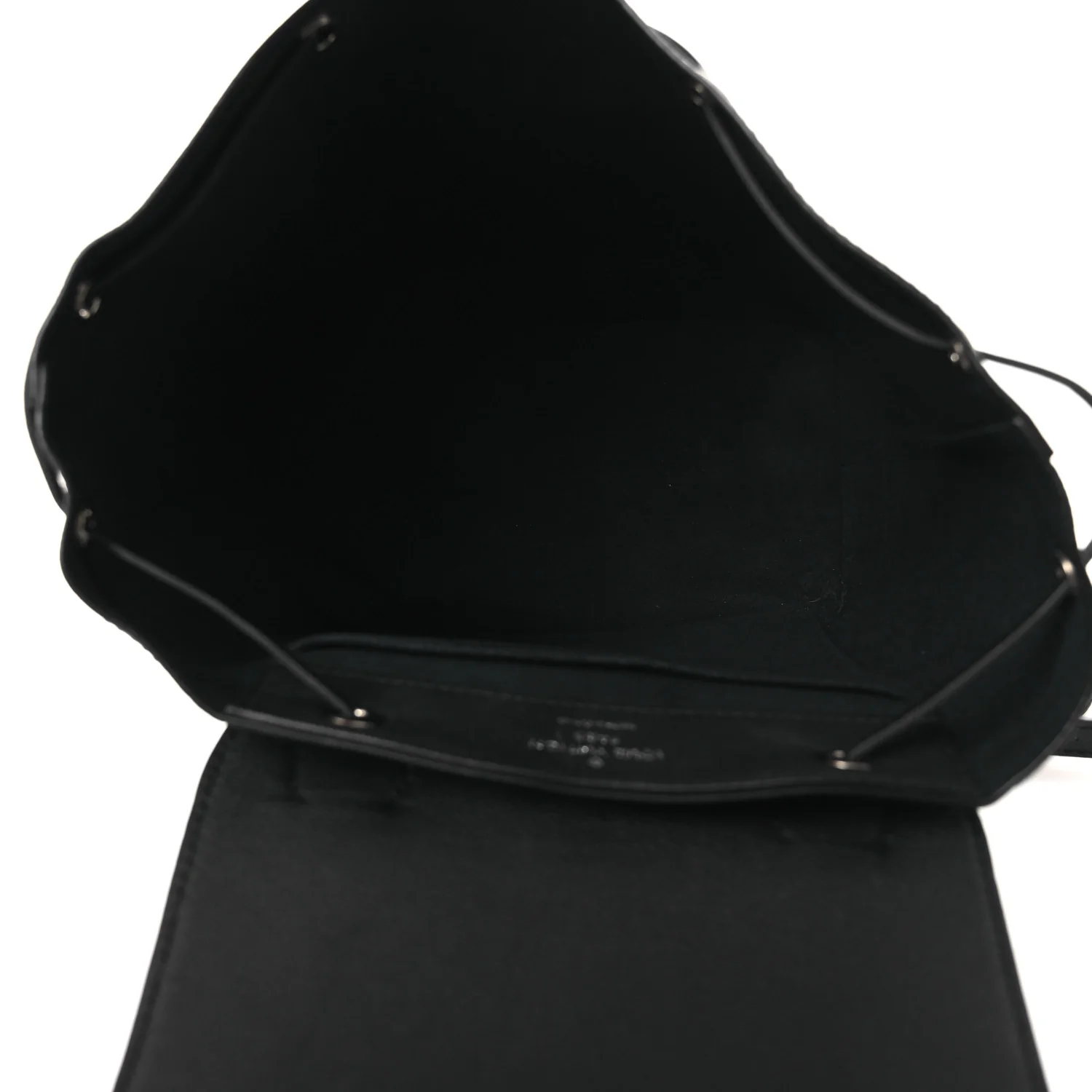 Calfskin Lockme Backpack Black - Image 4