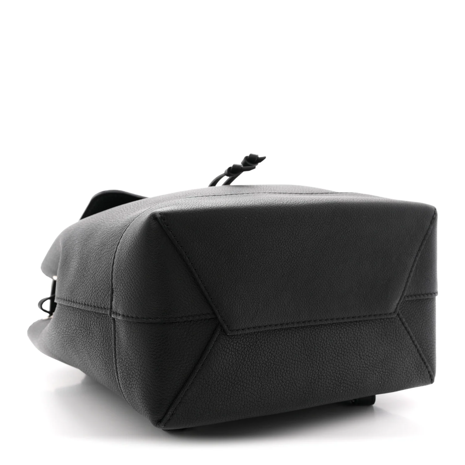Calfskin Lockme Backpack Black - Image 4