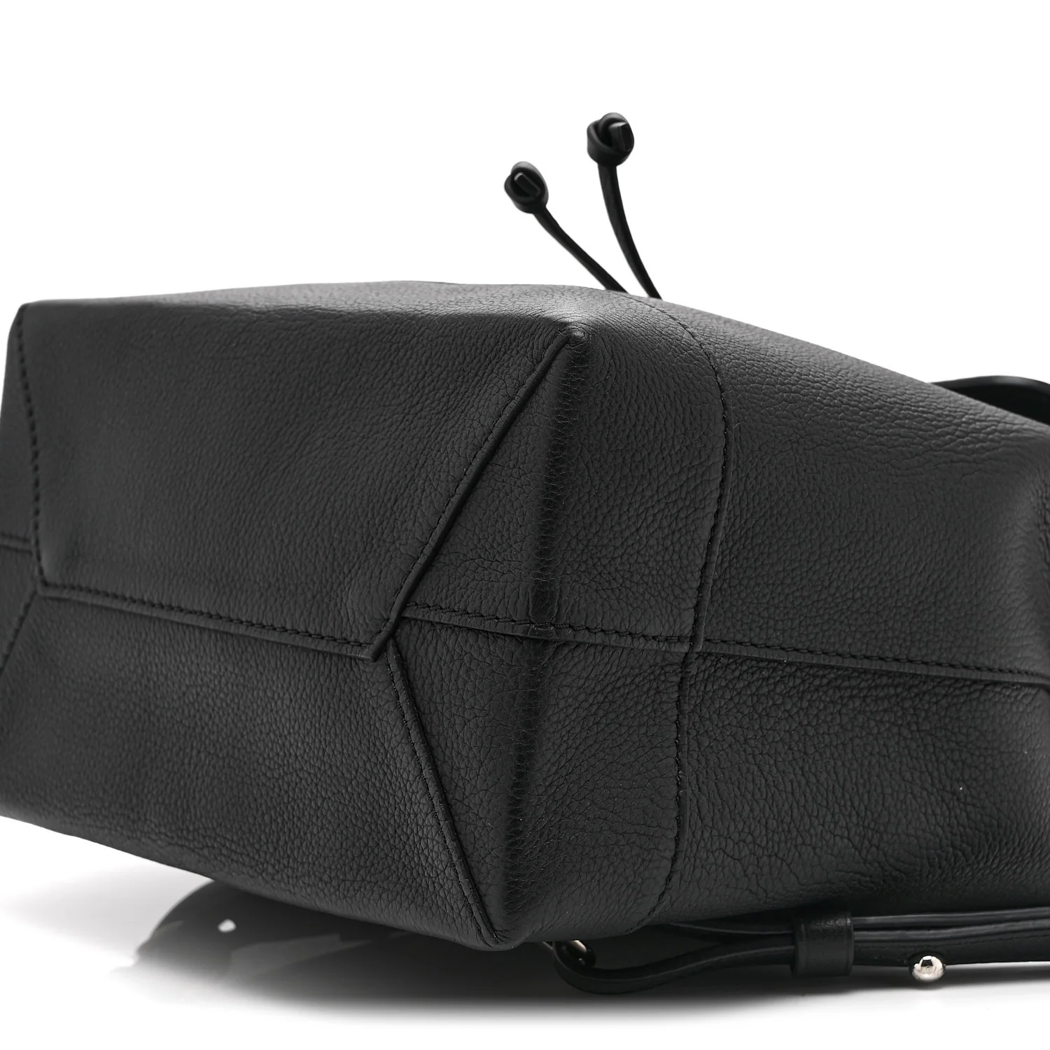 Calfskin Lockme Backpack Black - Image 10
